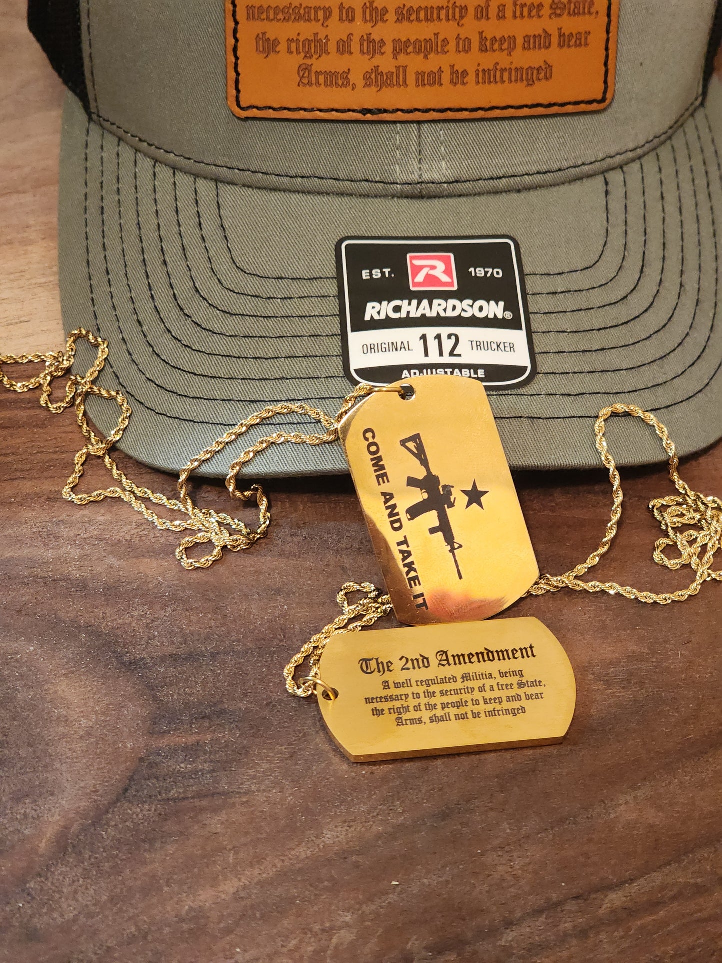 2nd Men's Apparel Modern Come And Take It 18K PVD Gold Necklace - The Tool Store