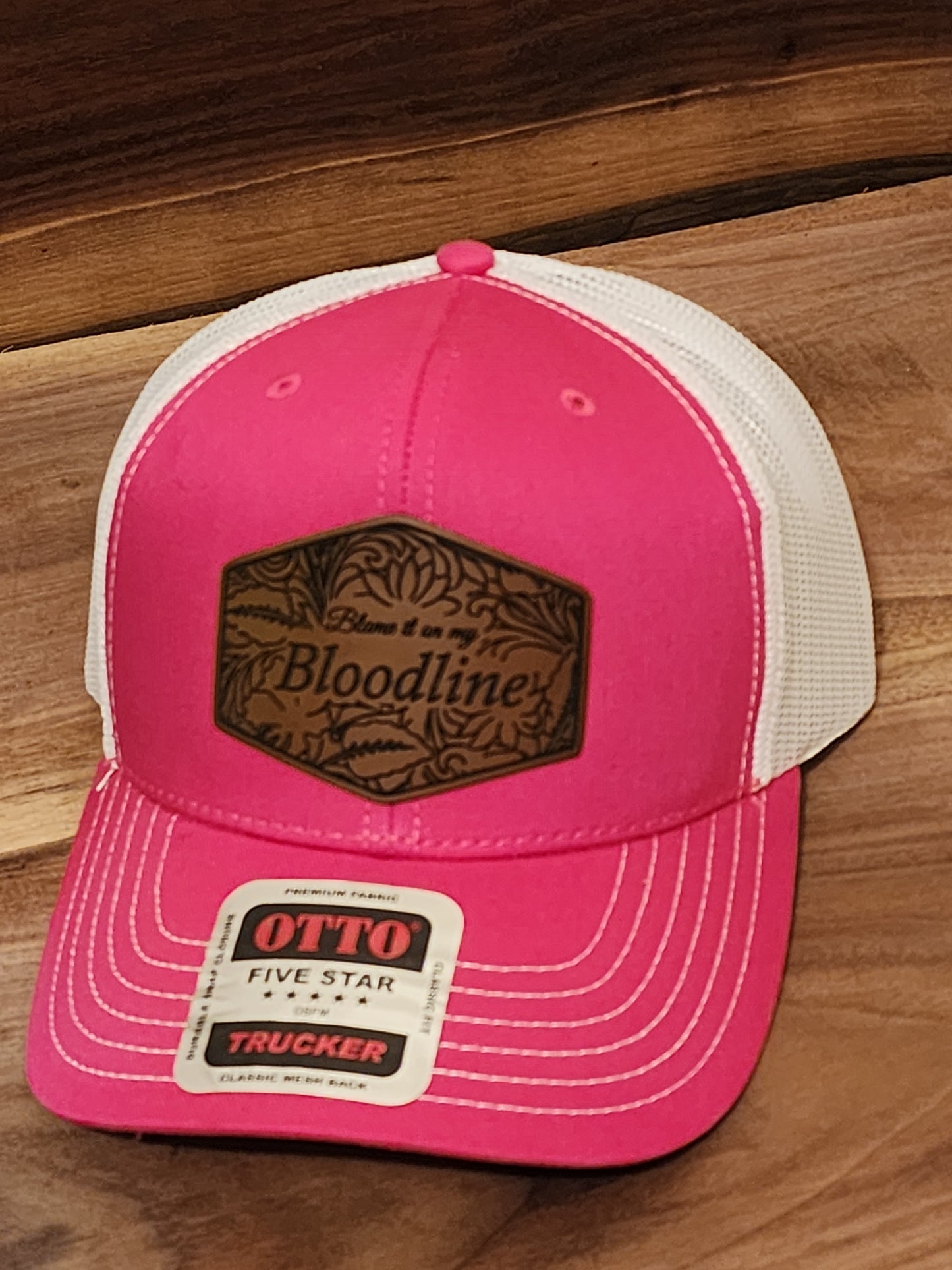 Blame It On My Bloodline Pink Patch Caps - The Tool Store