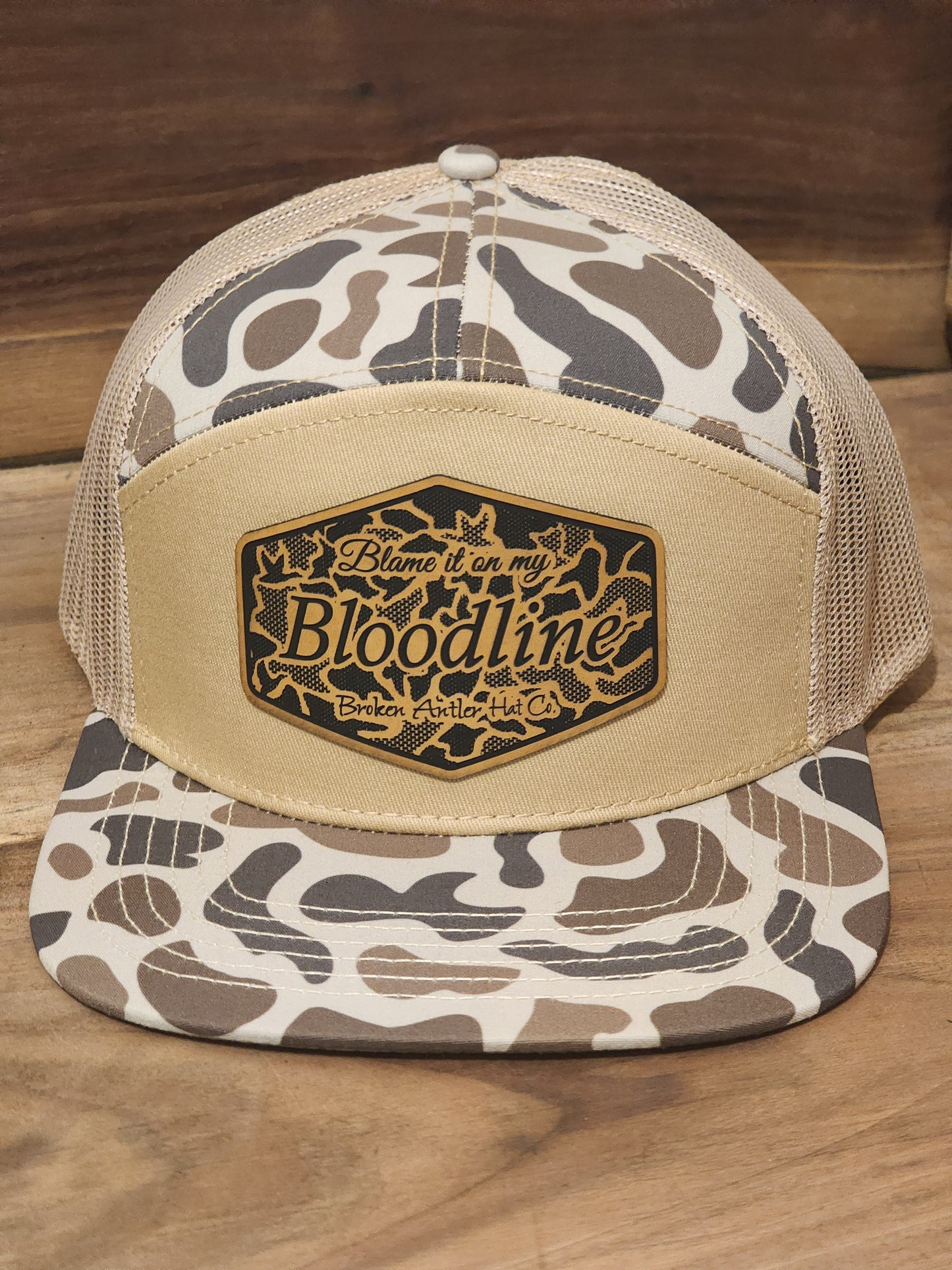 Broken Antler Hat Co- Blame It On My Bloodline Duck Camo Patch - The Tool Store