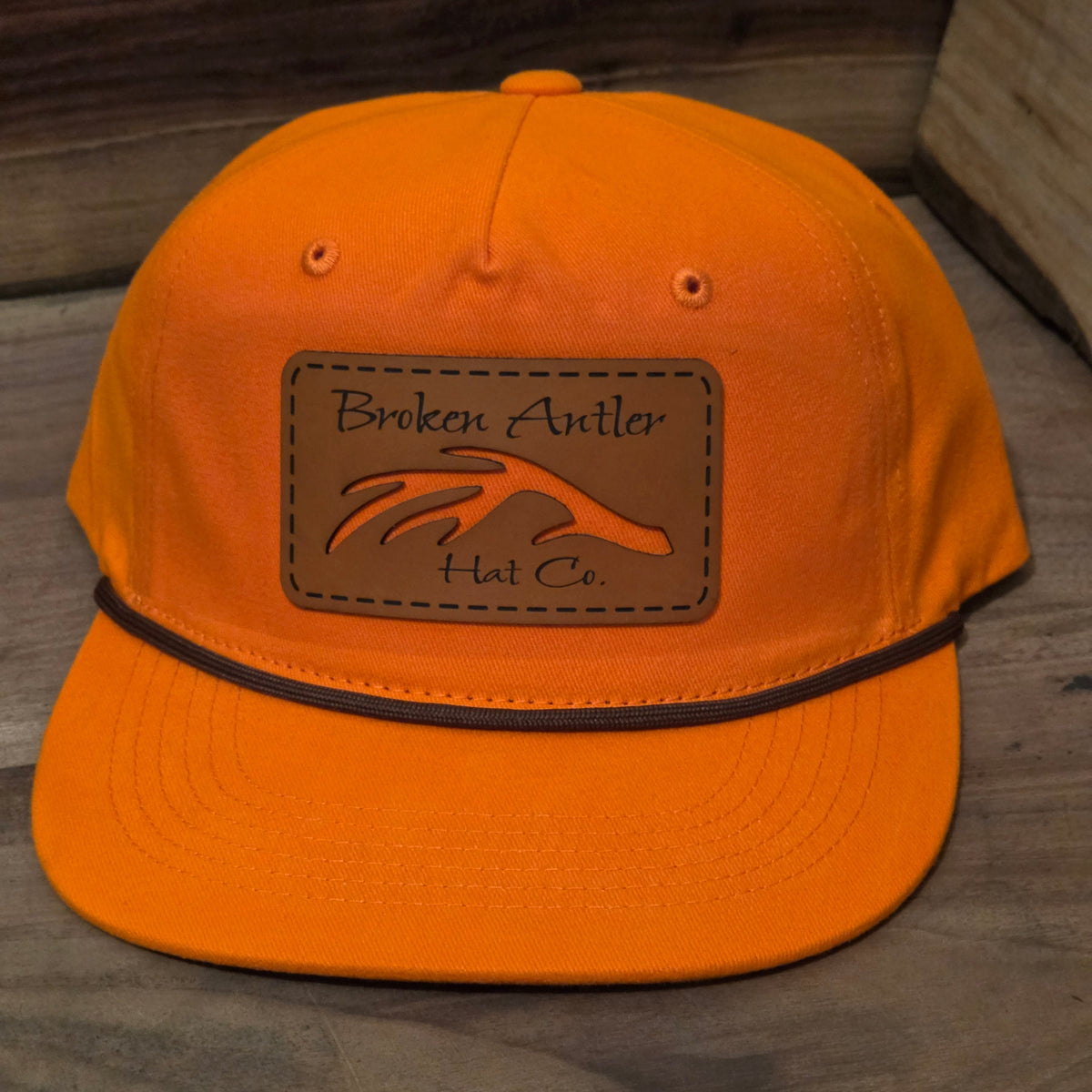 Broken Antler Hat Co- The Shed Cutout Blaze Orange Rope Hat