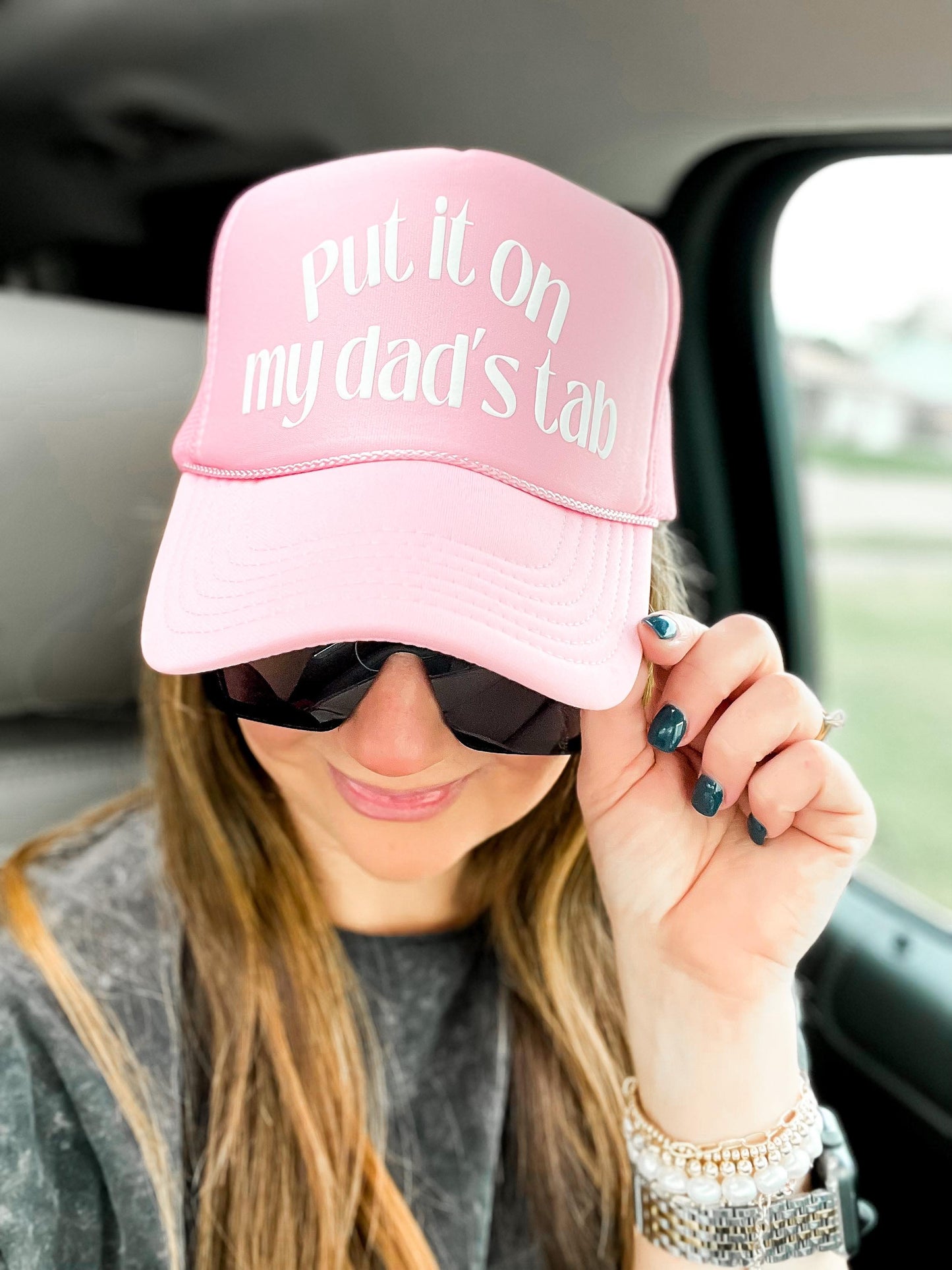 Put It On My Dad’s Tab Trucker Hat - The Tool Store