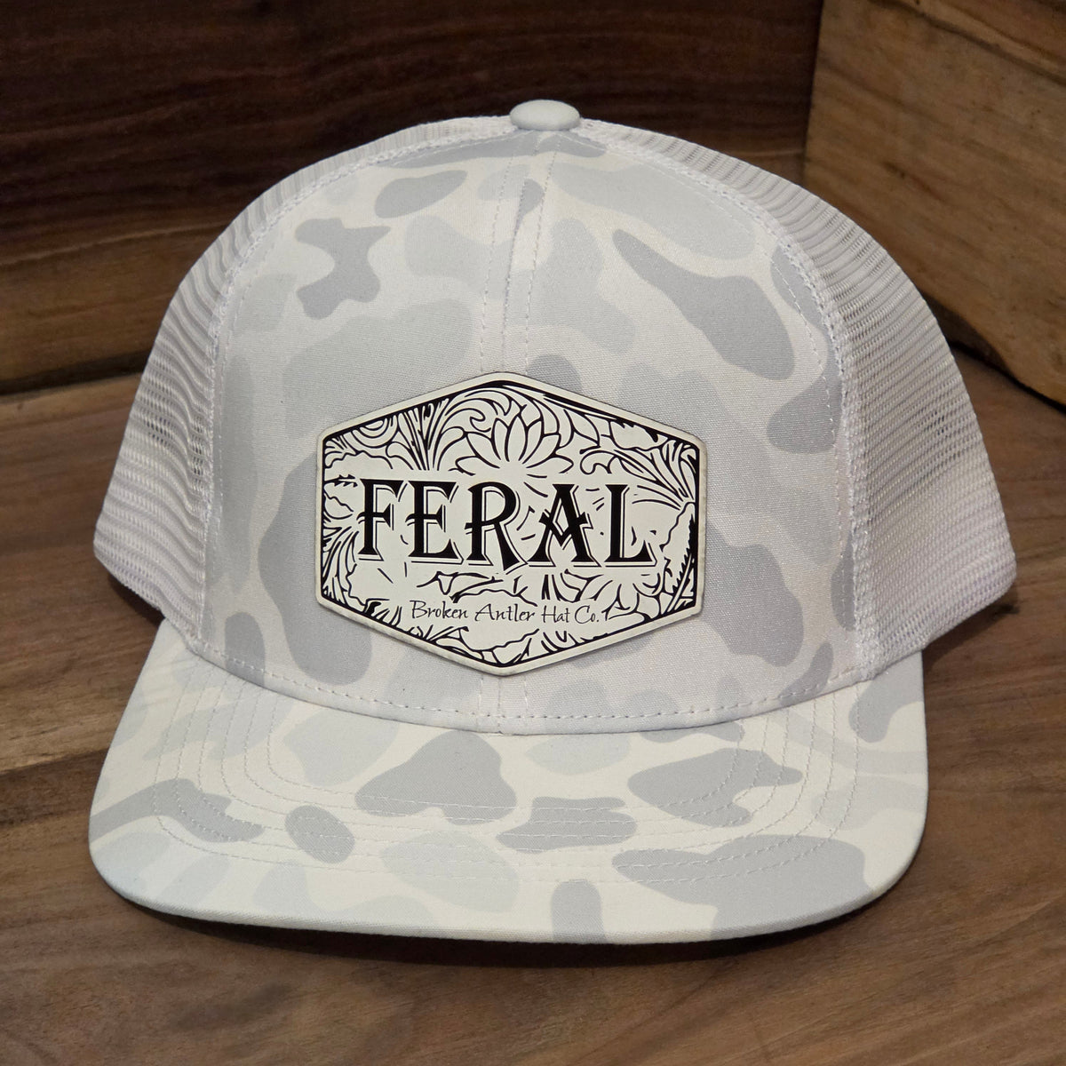Broken Antler Hat Co- Feral Sneaux camo / White