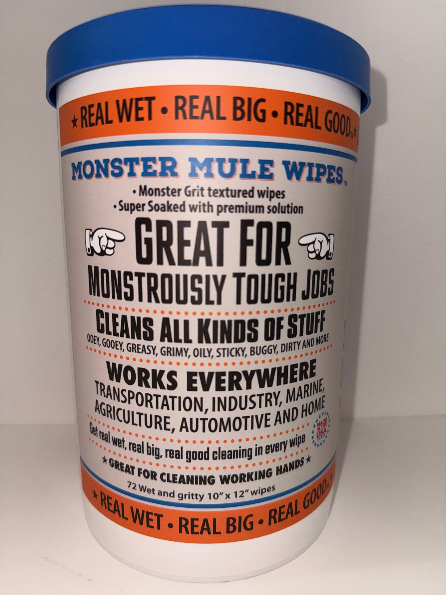 Mule Head Monster Mule Wet and Gritty Wipes