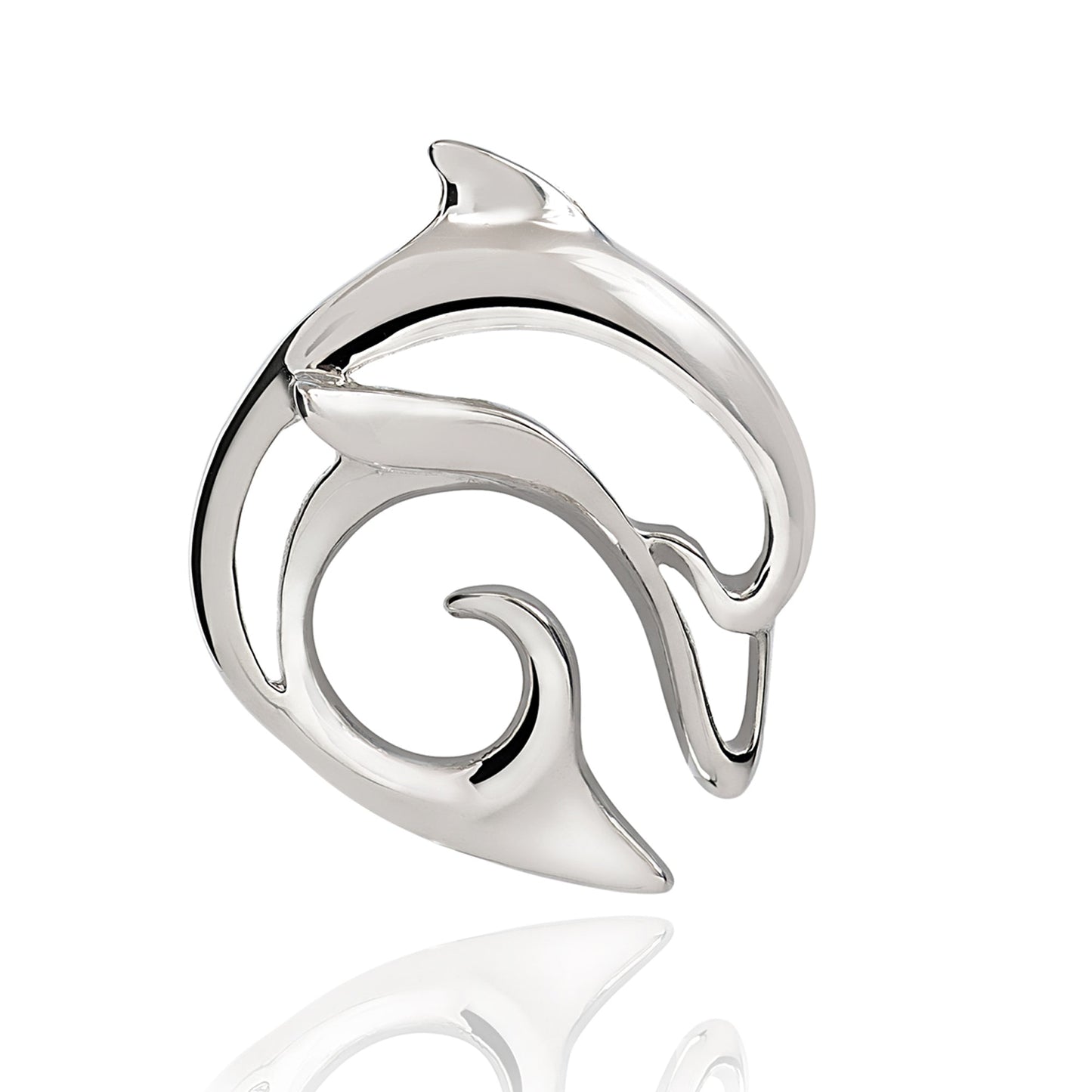 Dolphin Pendant Necklace Sterling Silver- Ocean Theme Jewelry, Gifts for Dolphin Lovers, Sea Life Jewelry, Gifts For Divers - The Tool Store