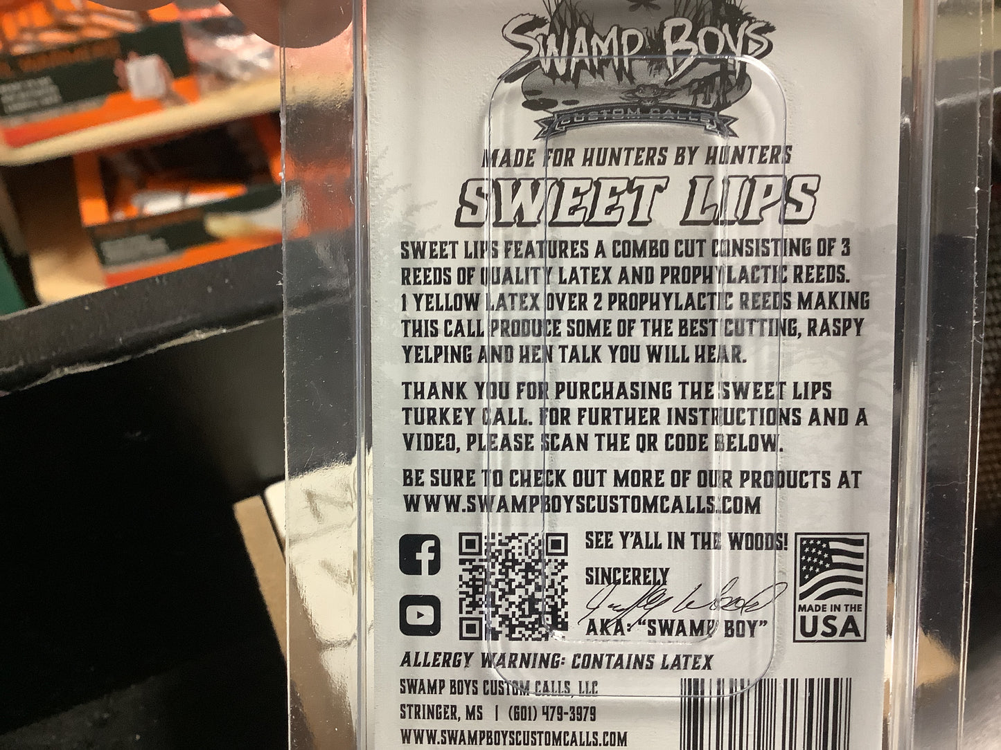 Swamp Boys Custom Calls-Sweet Lips - The Tool Store