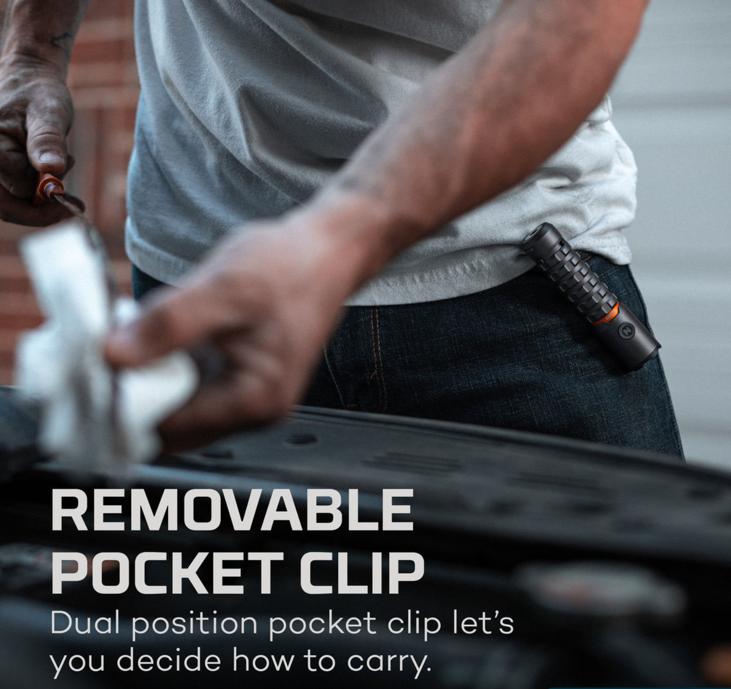 Nebo Torchy 2K Rechargeable Pocket Flashlight Rechargeable 2,000 Edc Pocket Light - The Tool Store