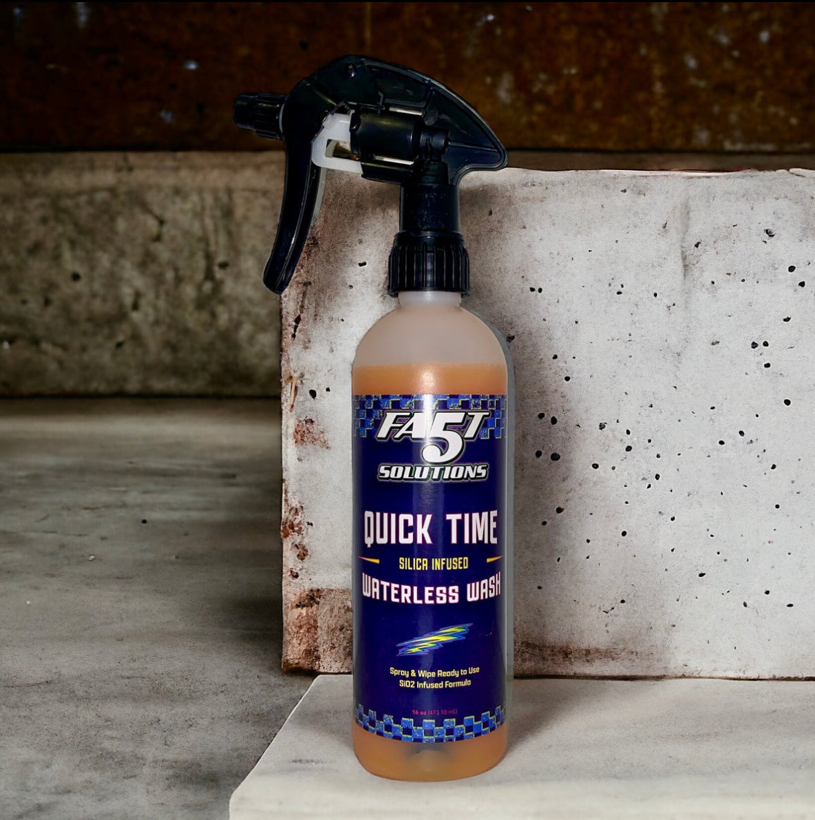 Fast 5 Solutions Quick Time Waterless Wash 16oz - The Tool Store