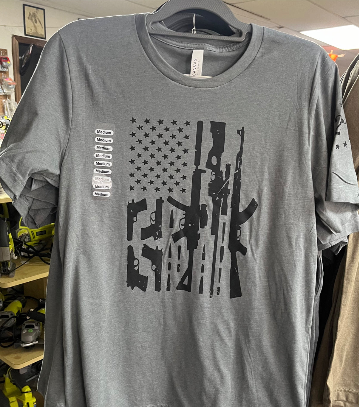2nd Men’s Apparel American Flag Gun T-Shirt - The Tool Store