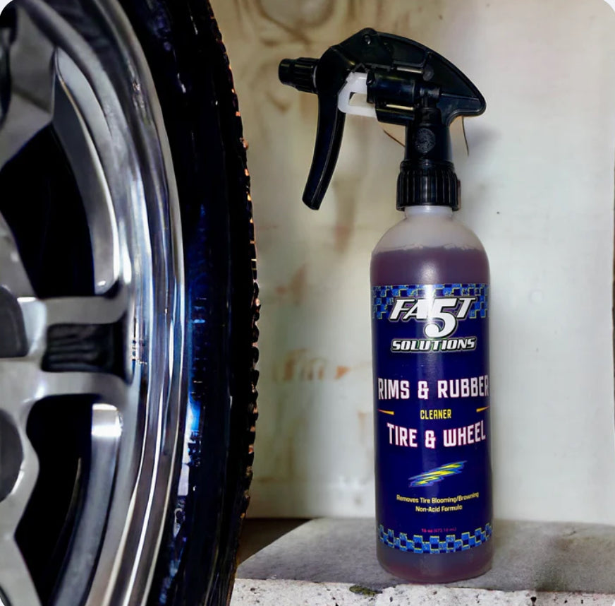 Fast 5 Solutions Rims & Rubber Tire & Wheel Cleaner 16oz - The Tool Store