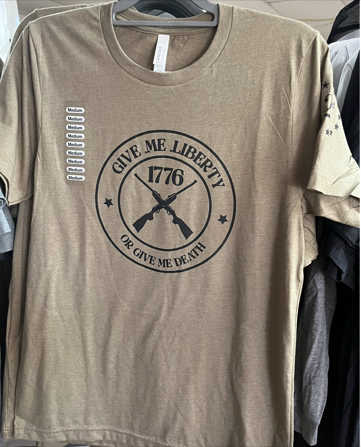 2nd Men's Apparel Give Me Liberty or Give Me Death 1776 T-Shirt - The Tool Store