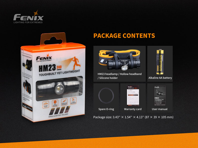 Fenix HM23 Compact Hiking and Running Headlamp - The Tool Store