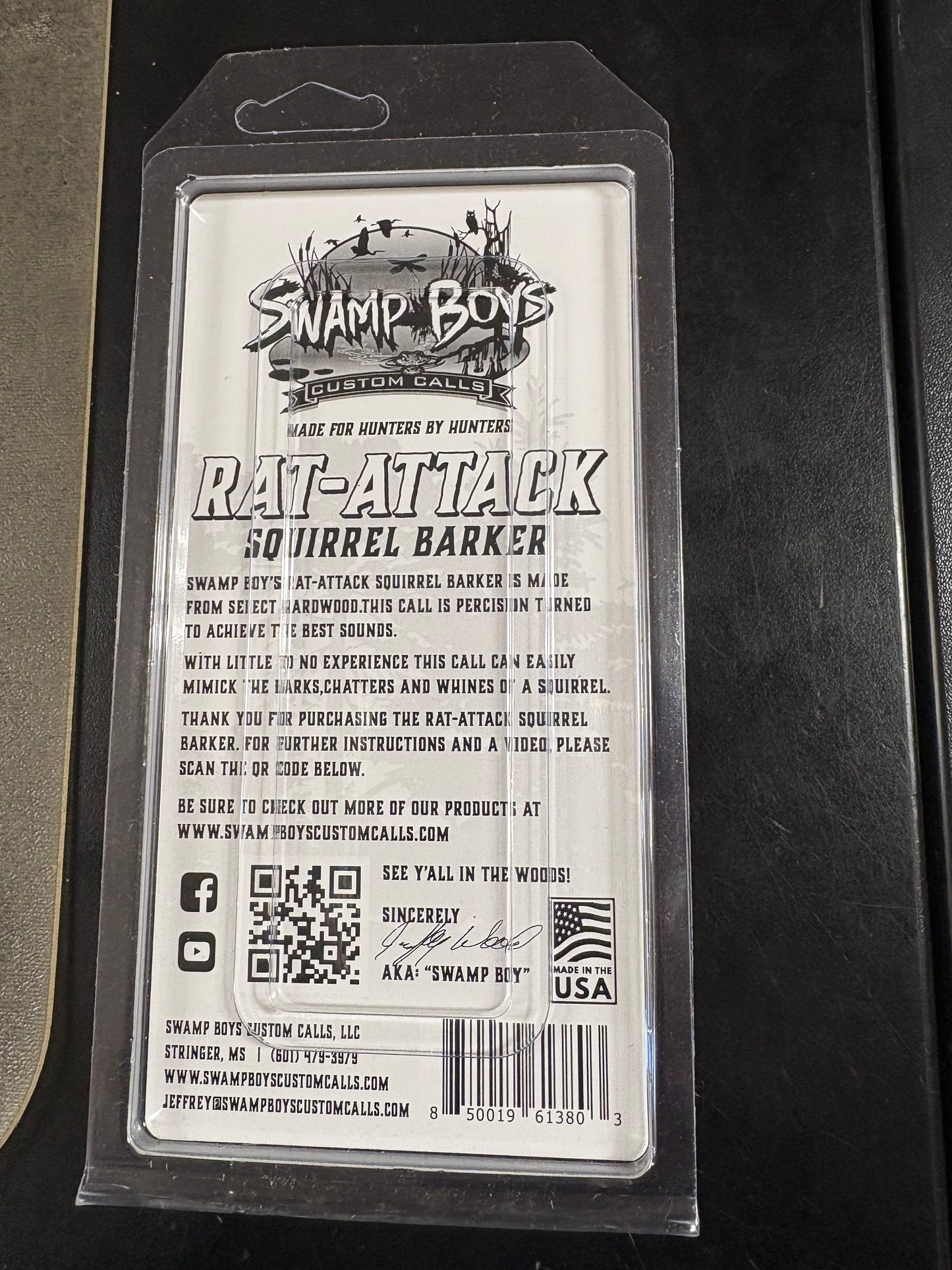 Swamp Boys Custom Calls- Rat-Attack Squirrel Barker - The Tool Store