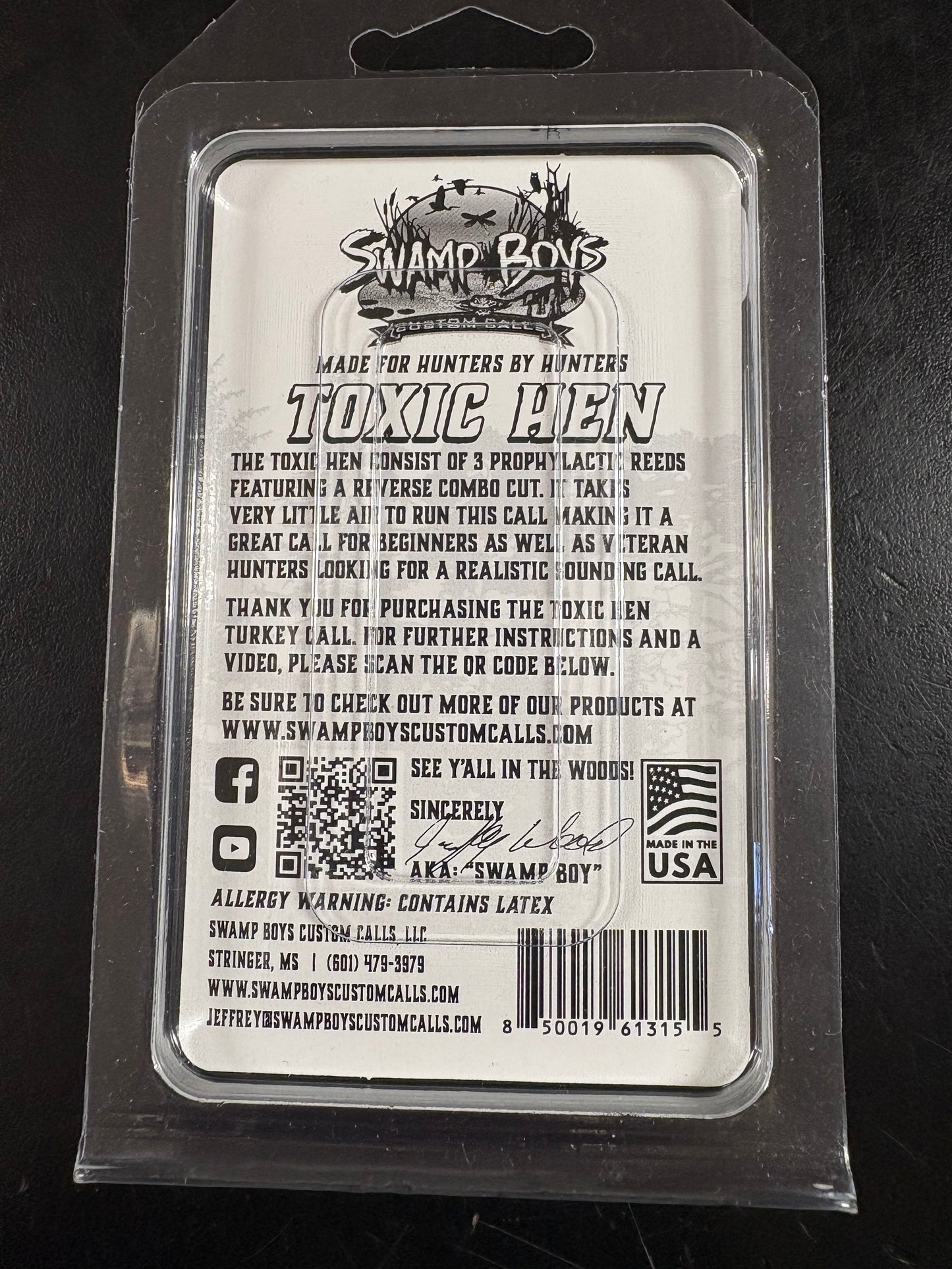 Swamp Boys Custom Calls-Toxic Hen - The Tool Store