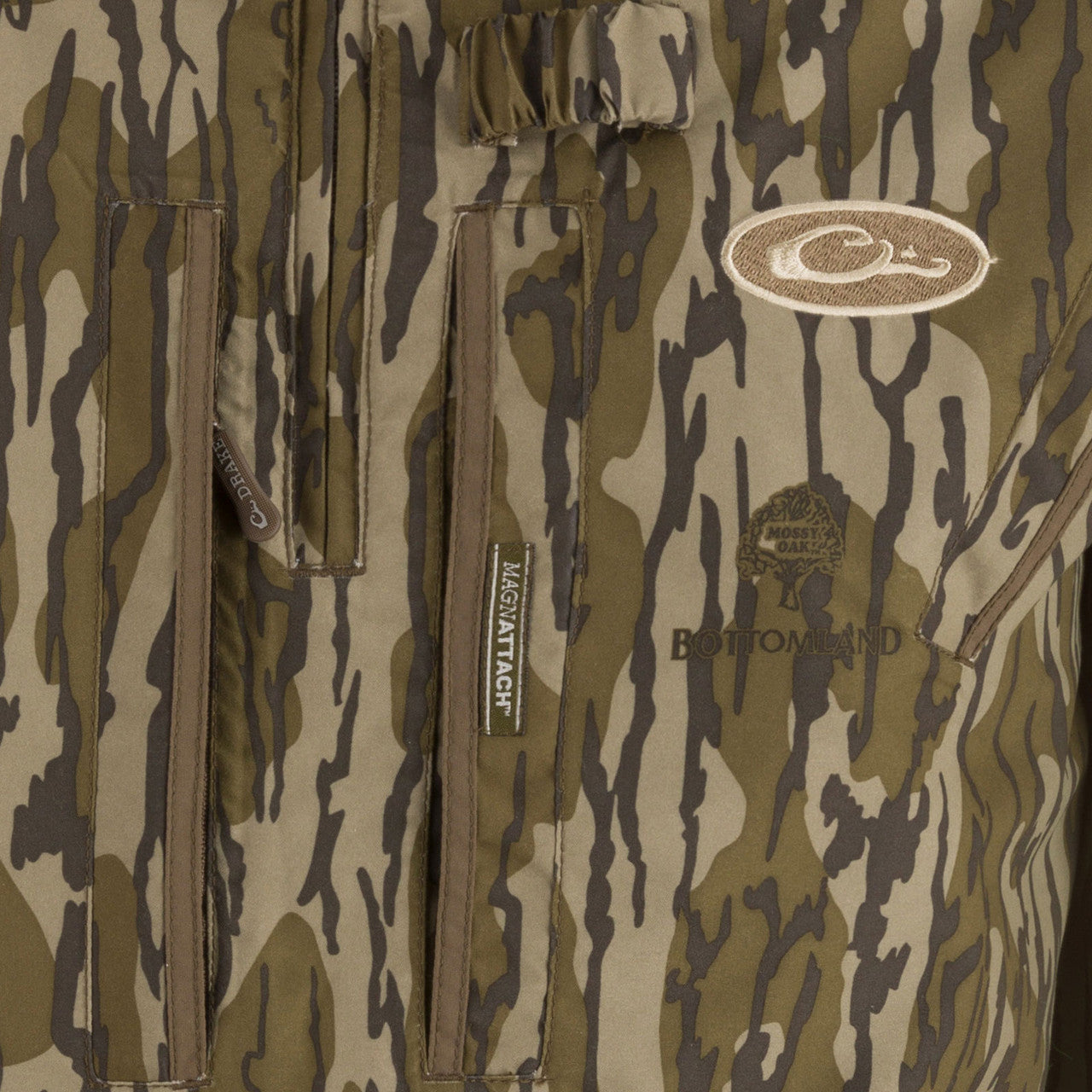 Drake Waterfowl MST Waterproof Fleece-Lined Quarter Zip Jacket Bottomland - The Tool Store