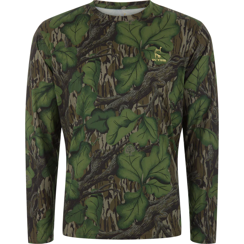 Ol’Tom Performance Crew Camo Print LS - The Tool Store