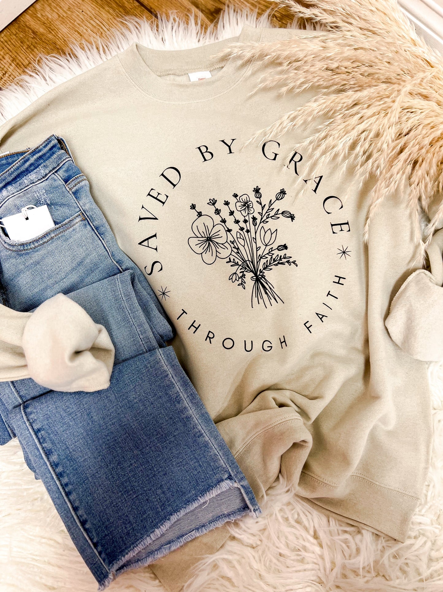 Saved By Grace Sweatshirt - The Tool Store