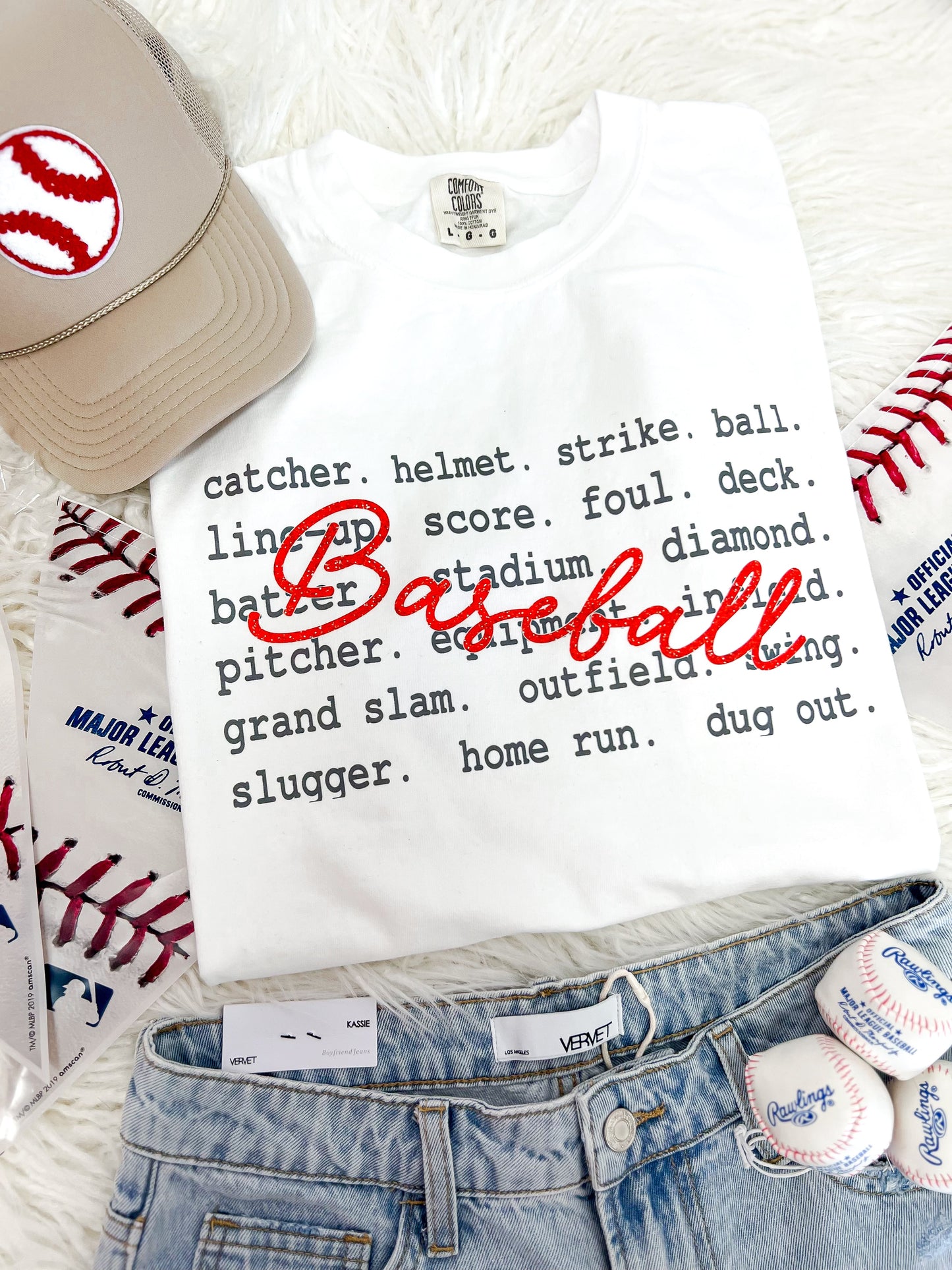 Baseball Words Tee - The Tool Store