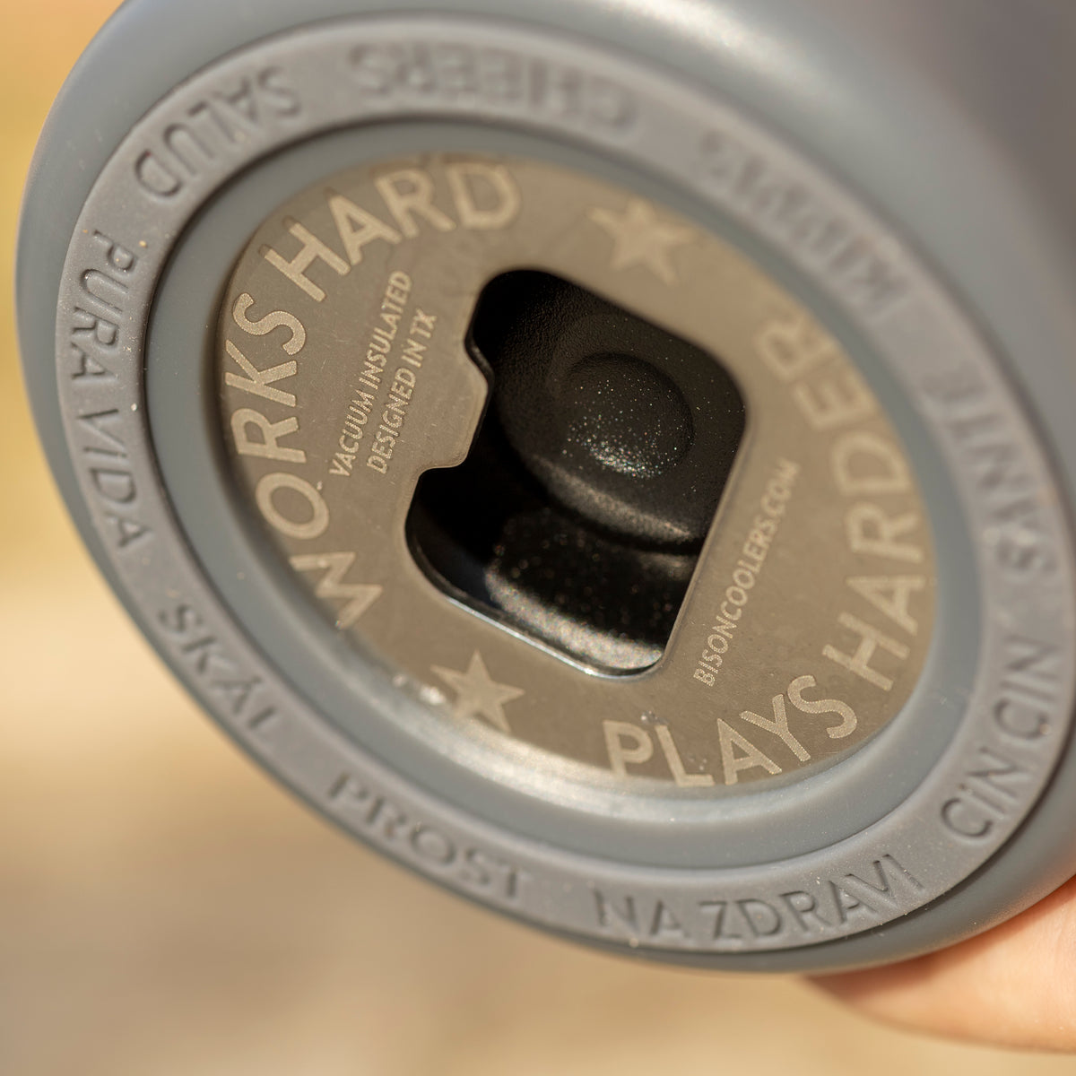 Bison BEVI Can Cooler Animal Print - The Tool Store