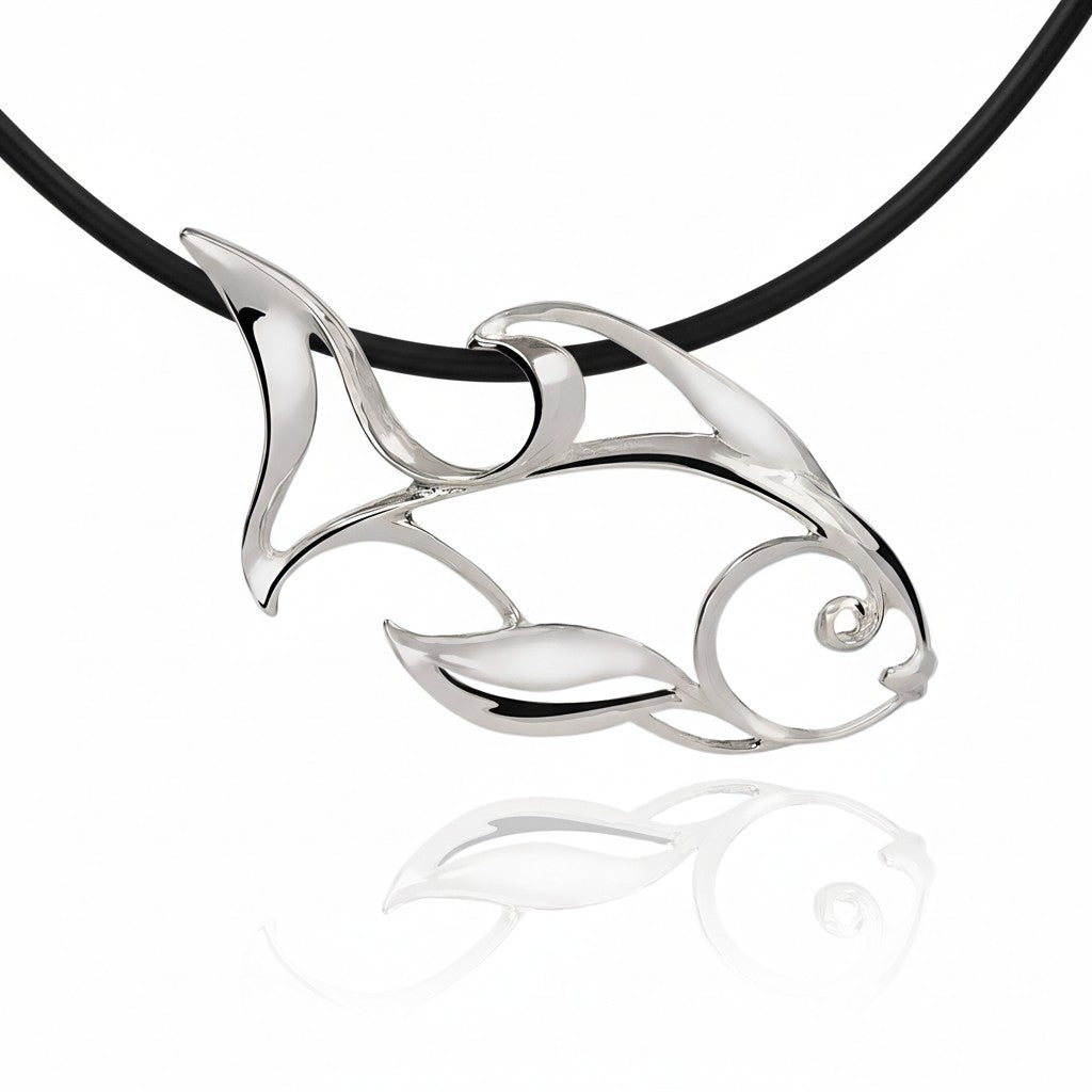 Angelfish Necklace – Seaplicity Collection - Sterling Silver - The Tool Store