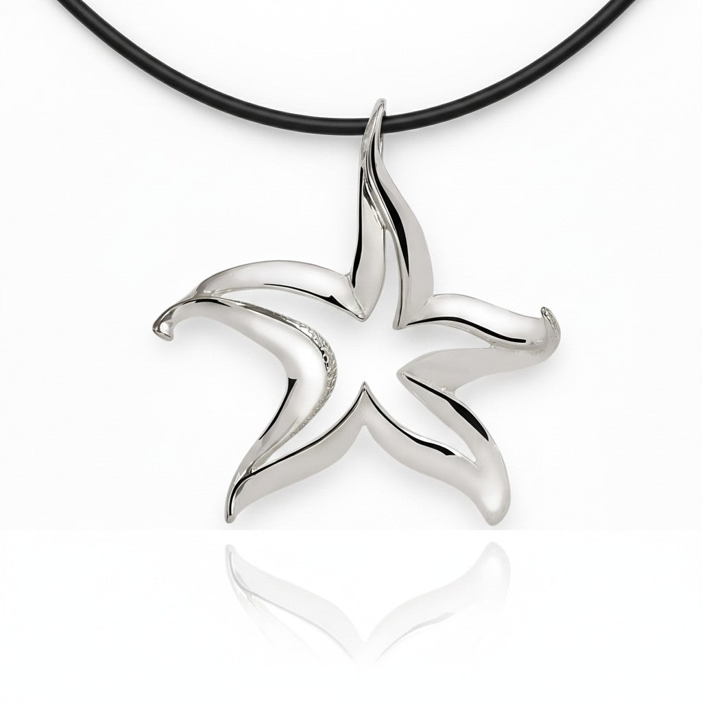 Starfish Necklace - Seaplicity Collection - Sterling Silver - The Tool Store