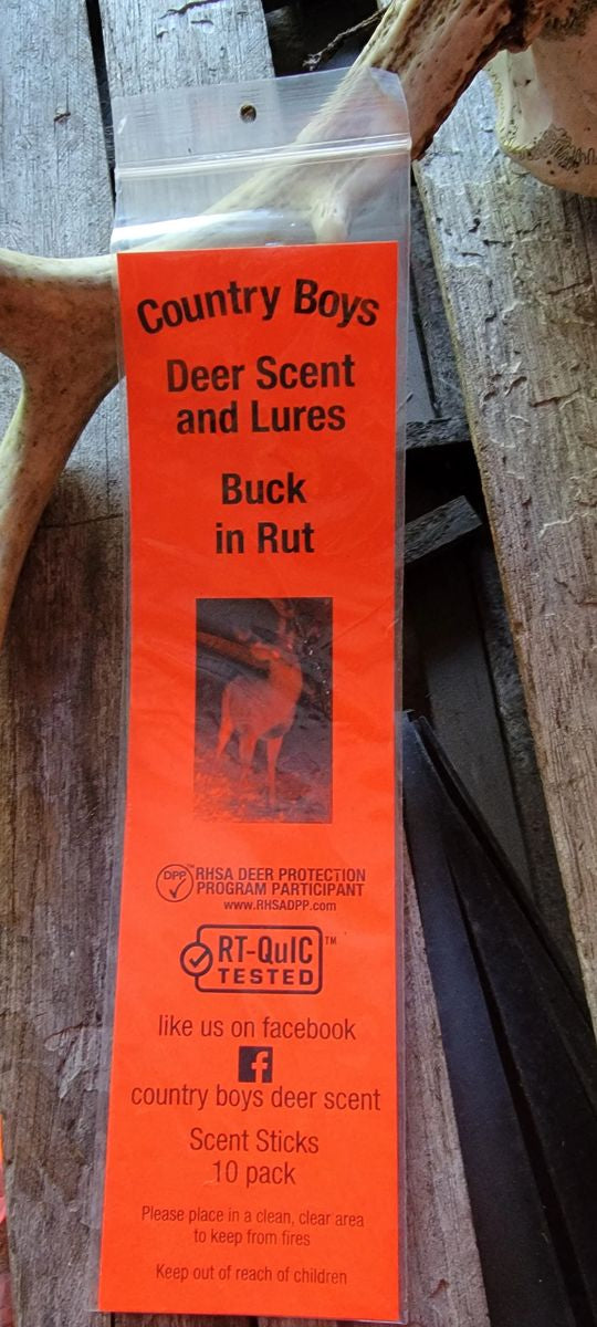 Country Boys Scent And Lures-Buck In Rut Scent Sticks - The Tool Store