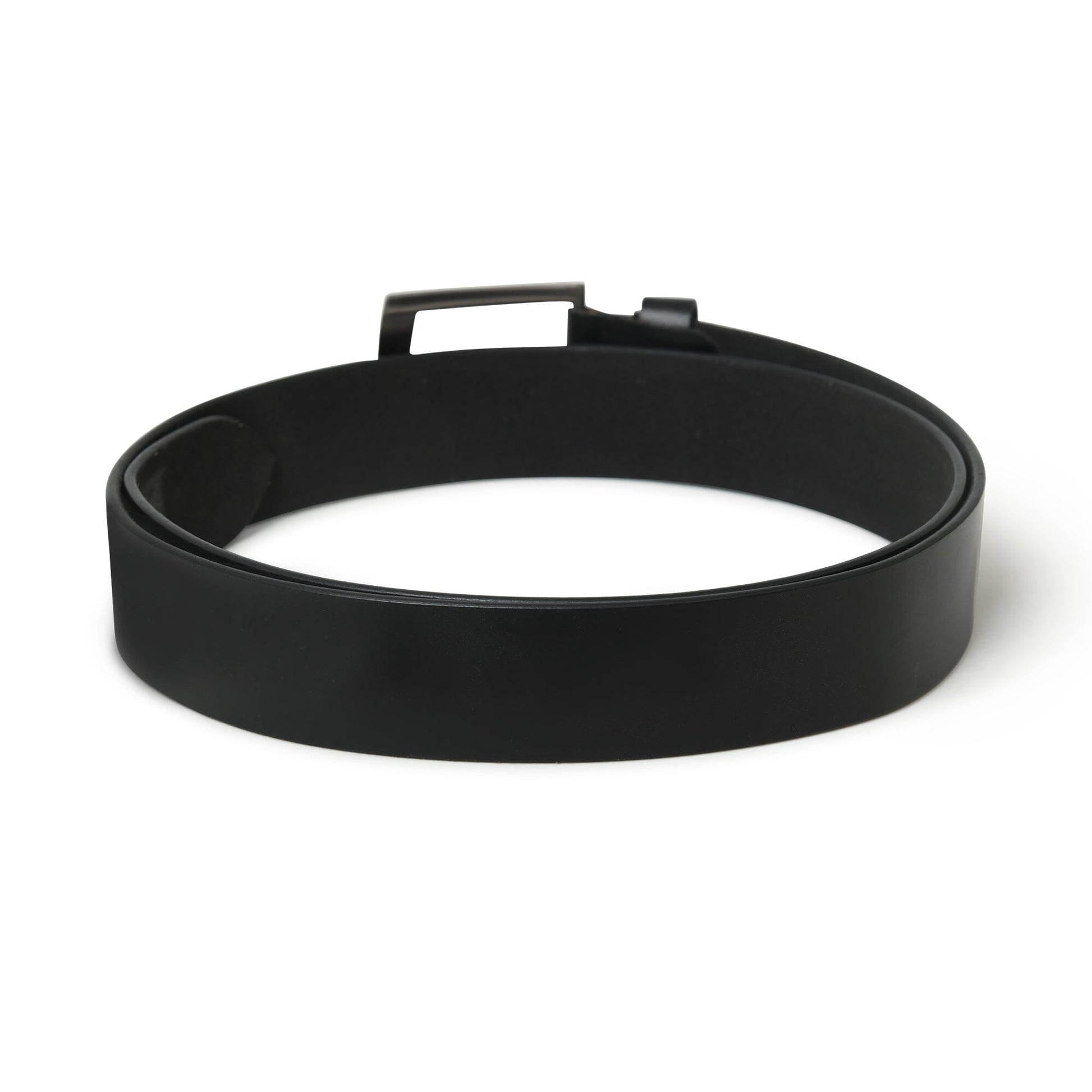 Minimalist Black Leather Belt - The Tool Store