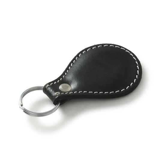 Black Oval Leather Keyring - The Tool Store