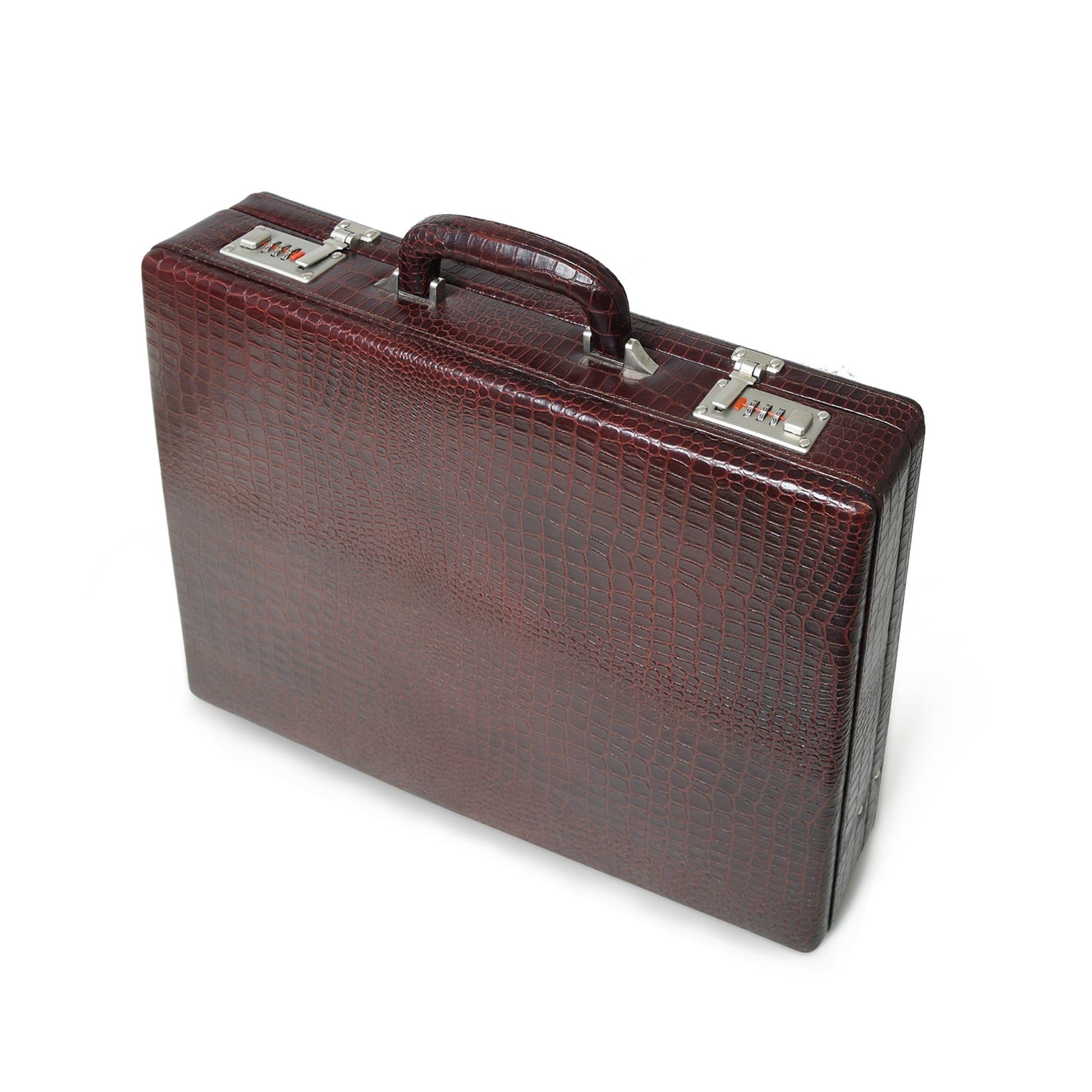 Executive Croco Leather Briefcase/Suitcase - The Tool Store