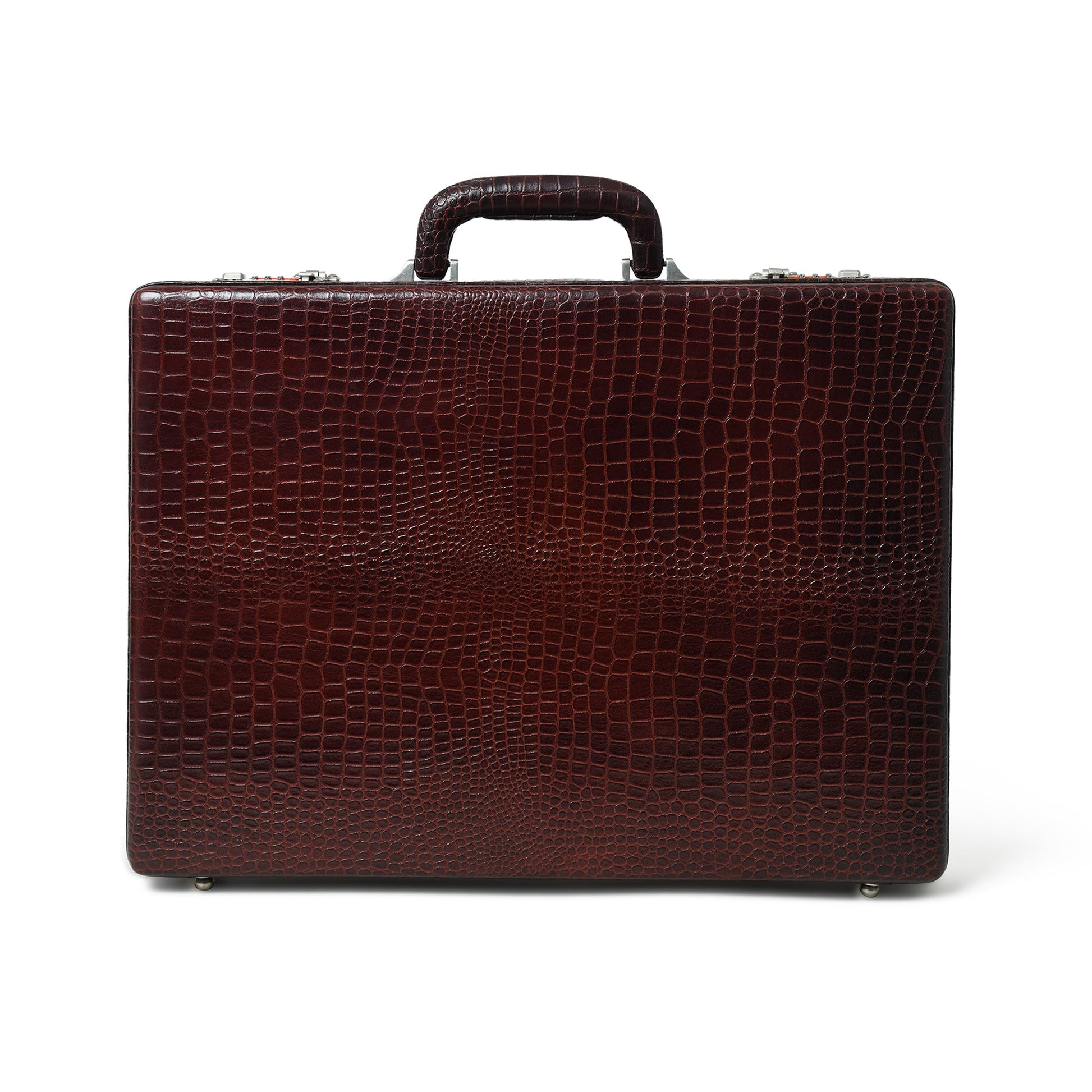 Executive Croco Leather Briefcase/Suitcase - The Tool Store