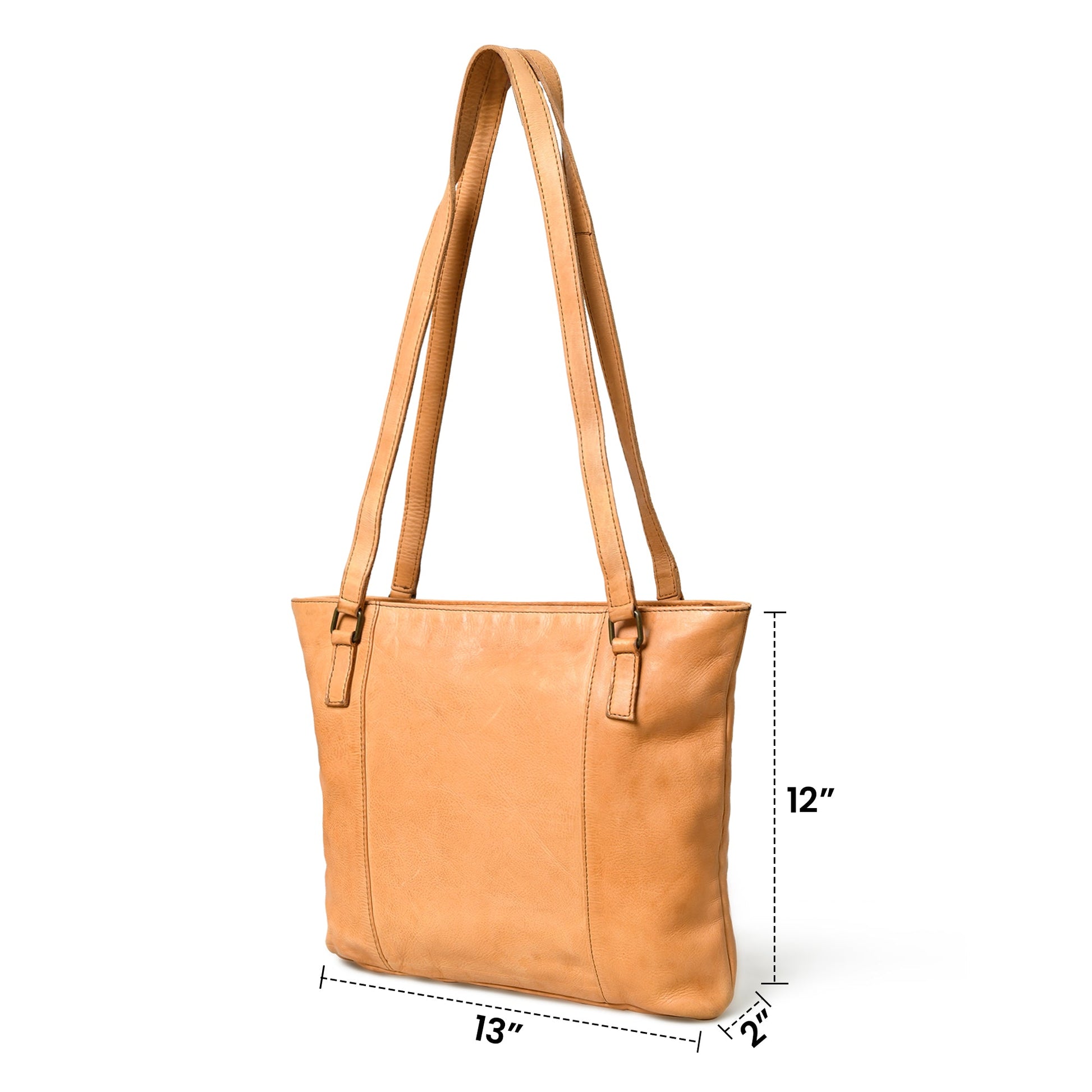 Everyday Elegance Shoulder Tote, Tan - The Tool Store