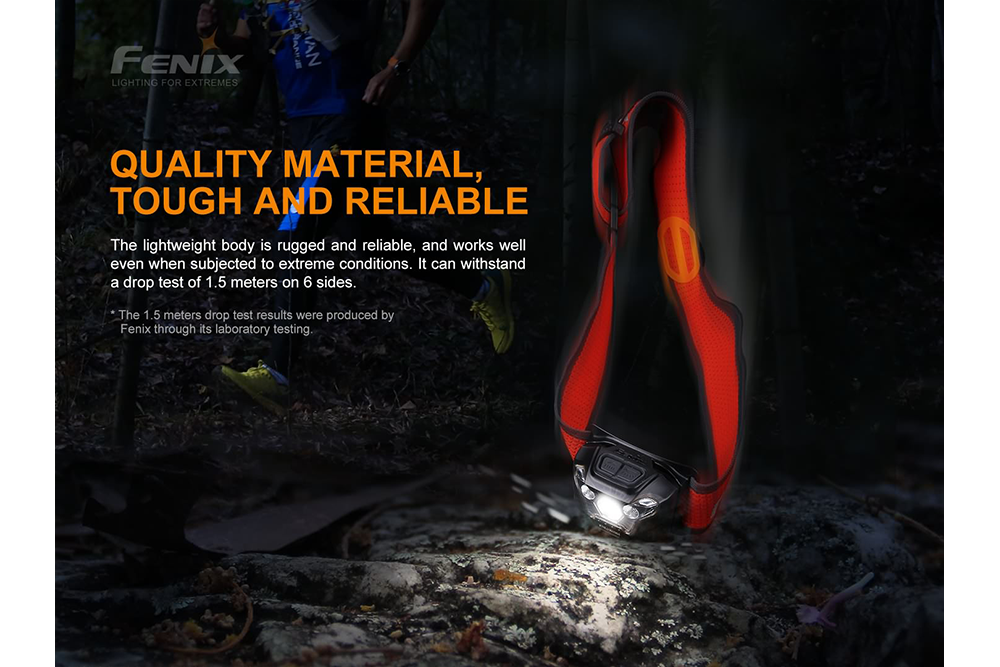 Fenix HL18R-T Lightweight Rechargeable LED Headlamp - 500 Lumens - The Tool Store