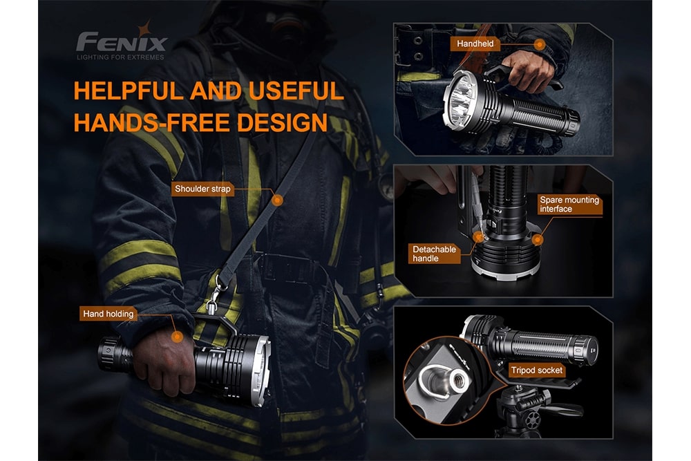 Fenix LR80R Rechargeable LED Searchlight - 18000 Lumens - The Tool Store