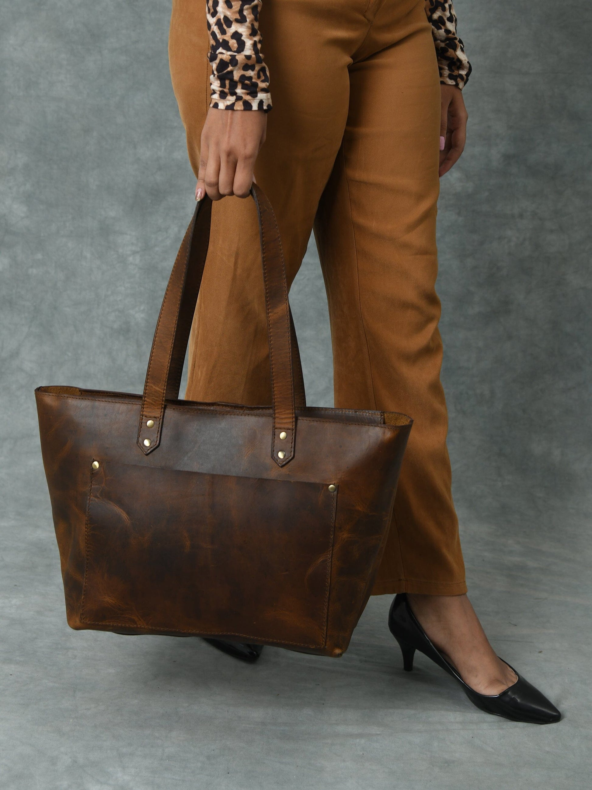 Essential Work Tote - Brown - The Tool Store