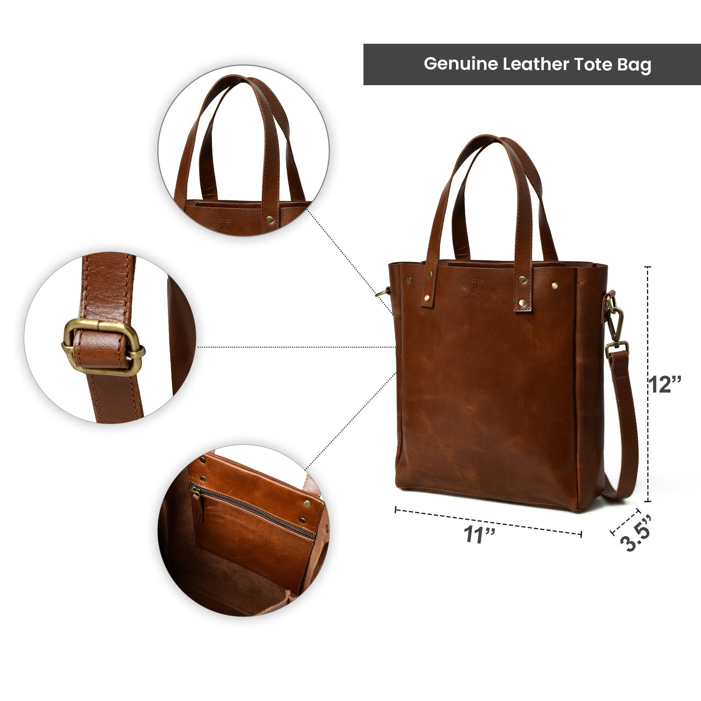 Executive Elegance Crossbody Tote - The Tool Store