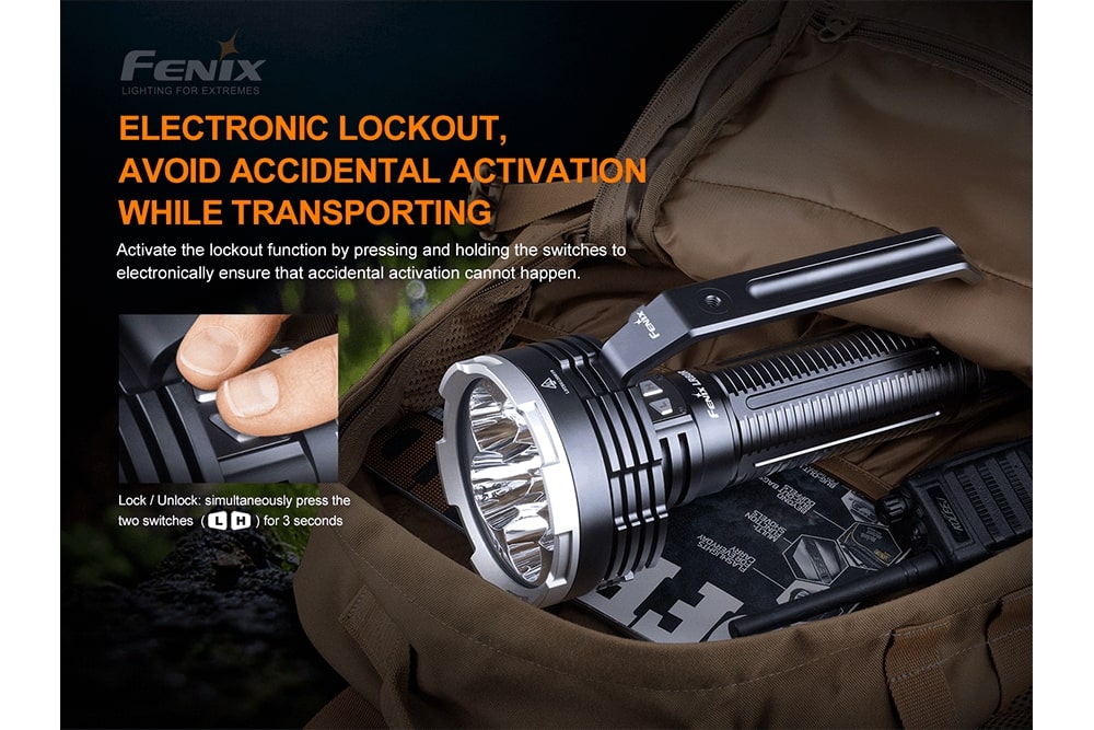 Fenix LR80R Rechargeable LED Searchlight - 18000 Lumens - The Tool Store