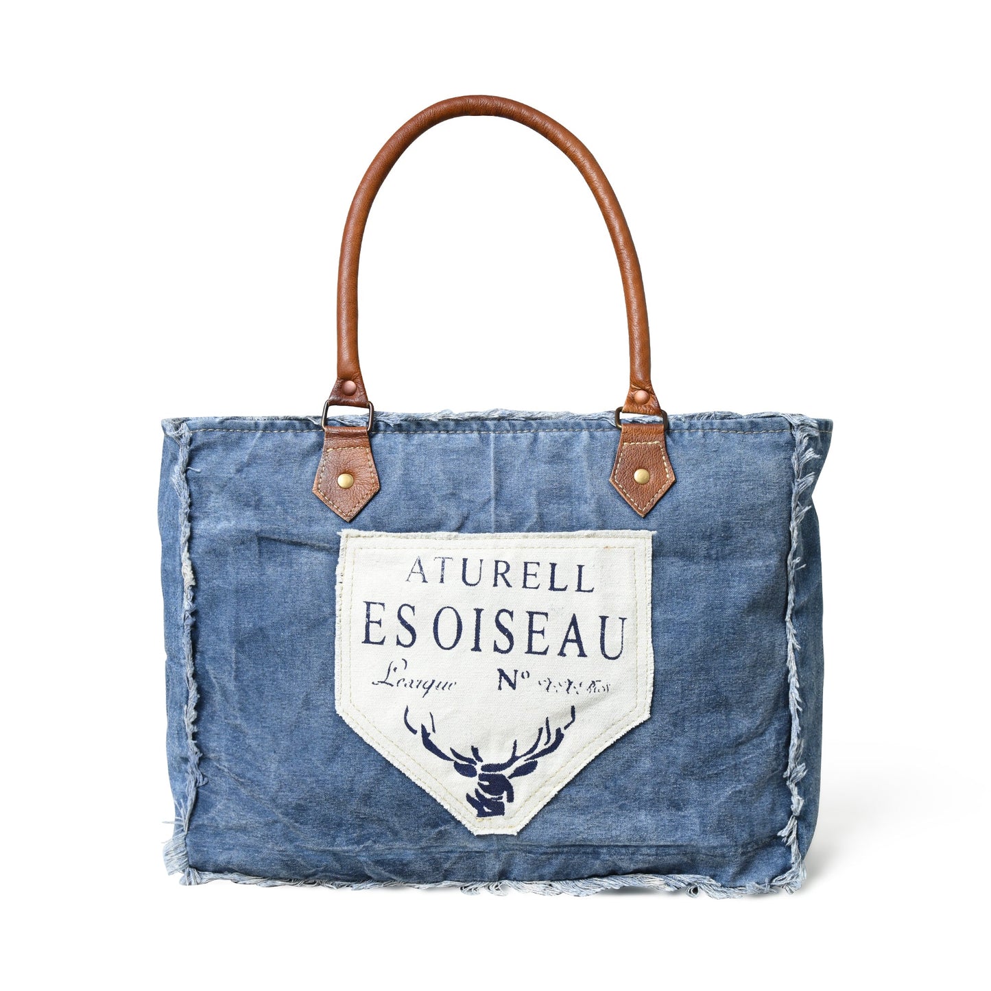 Denim Boho Chic Canvas Shoulder Bag - The Tool Store