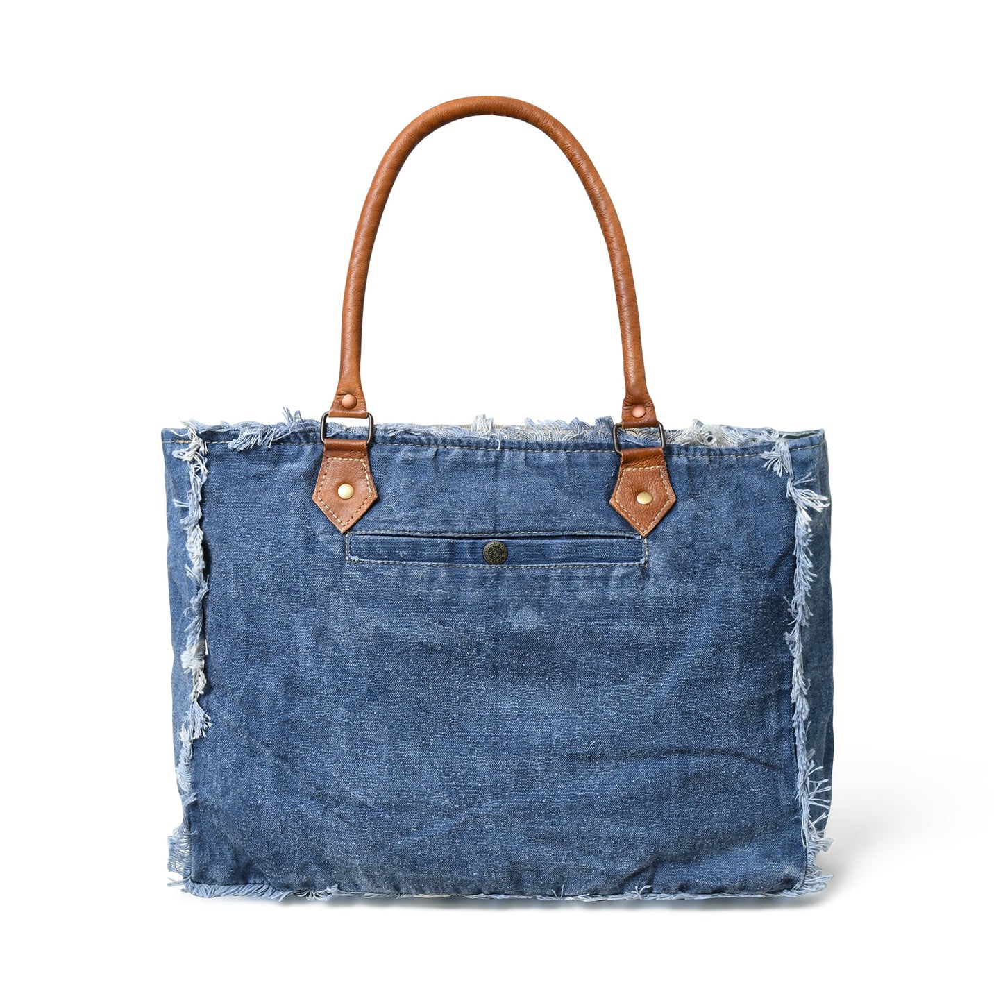 Denim Boho Chic Canvas Shoulder Bag - The Tool Store