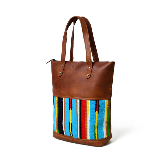 Multicoloured Leather Tote Bag - The Tool Store