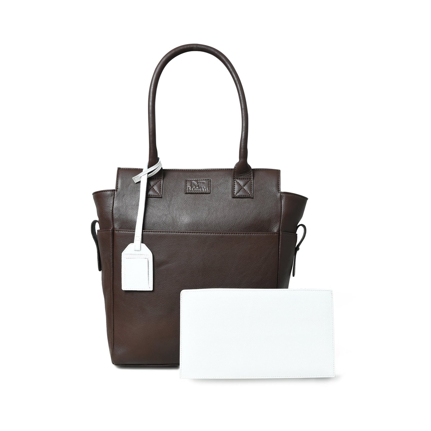 Chestnut Charm Brown Leather Tote - The Tool Store