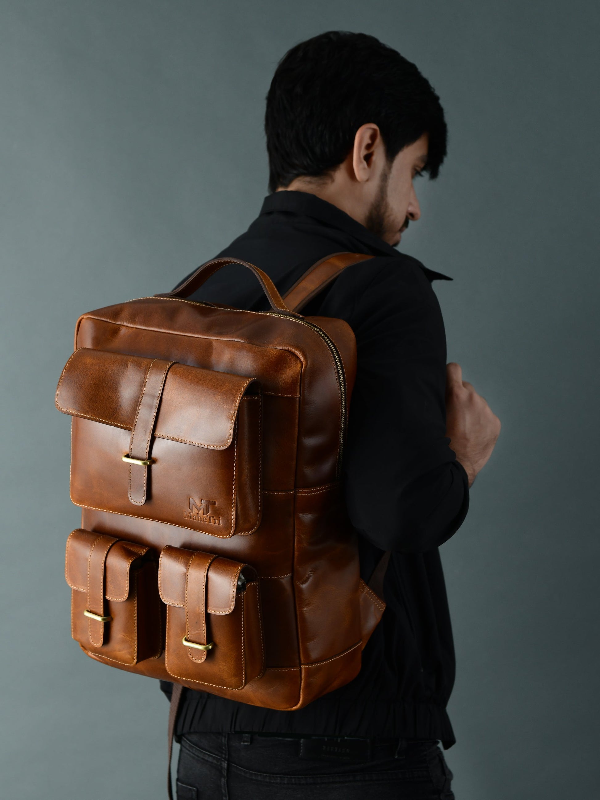Tan Portland Laptop Backpack - The Tool Store
