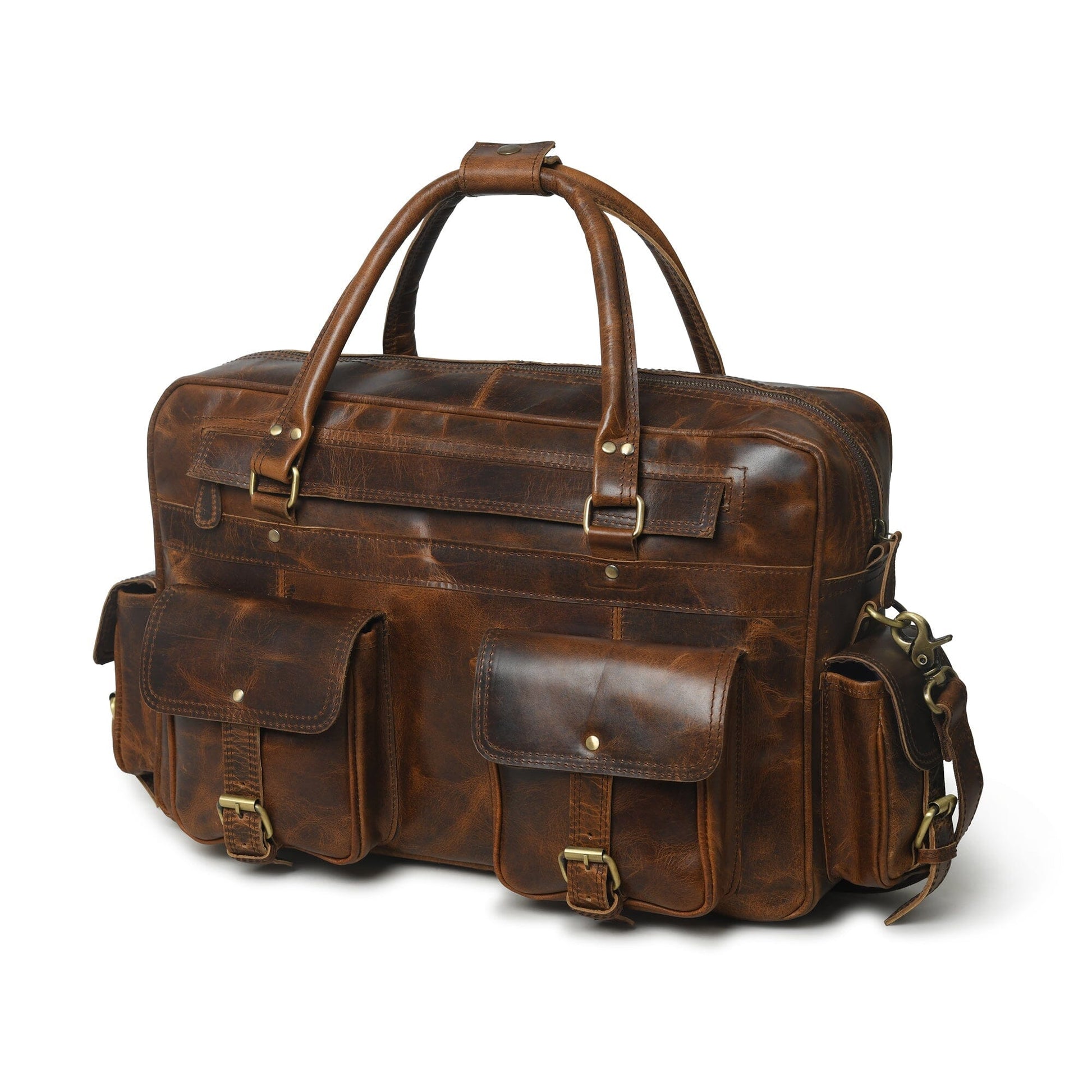 Finn Handcrafted Buffalo Leather Laptop Briefcase - The Tool Store