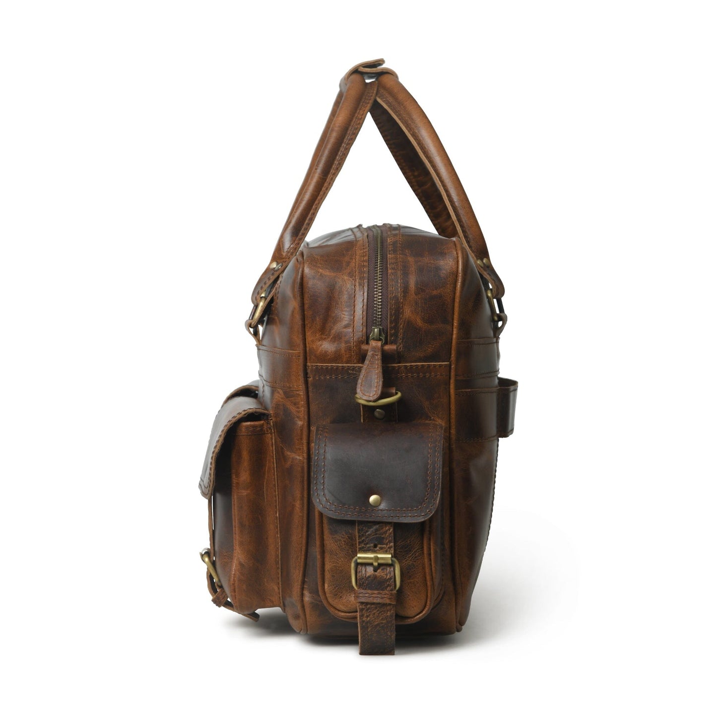 Finn Handcrafted Buffalo Leather Laptop Briefcase - The Tool Store