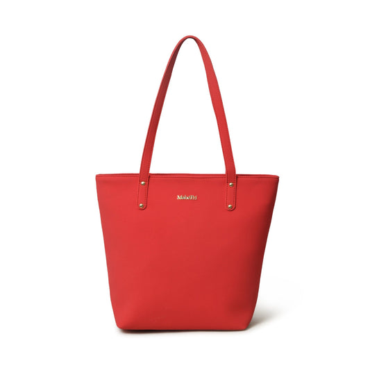 Era Vegan Leather Tote - Coral Red - The Tool Store