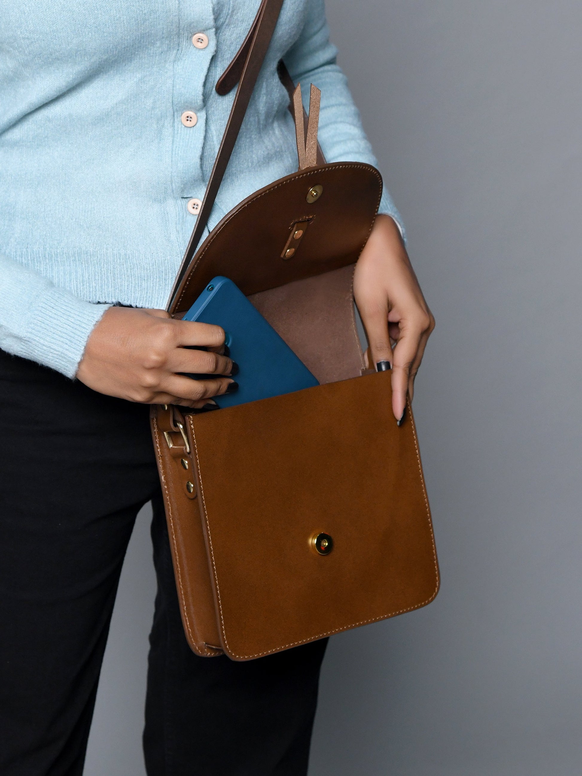 Rich Mocha Elegance Crossbody - The Tool Store