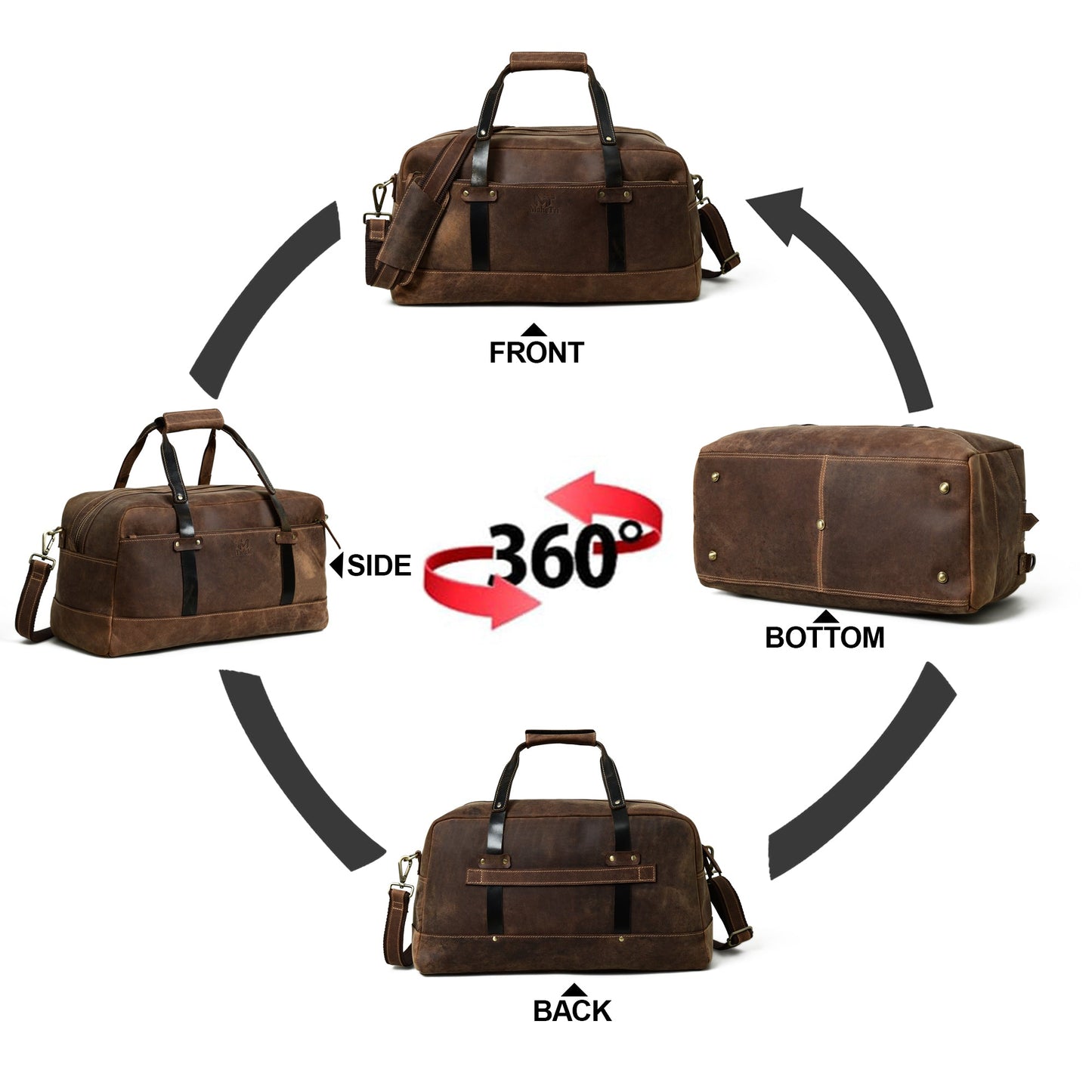 Espresso Elegance Carry on Duffle - The Tool Store