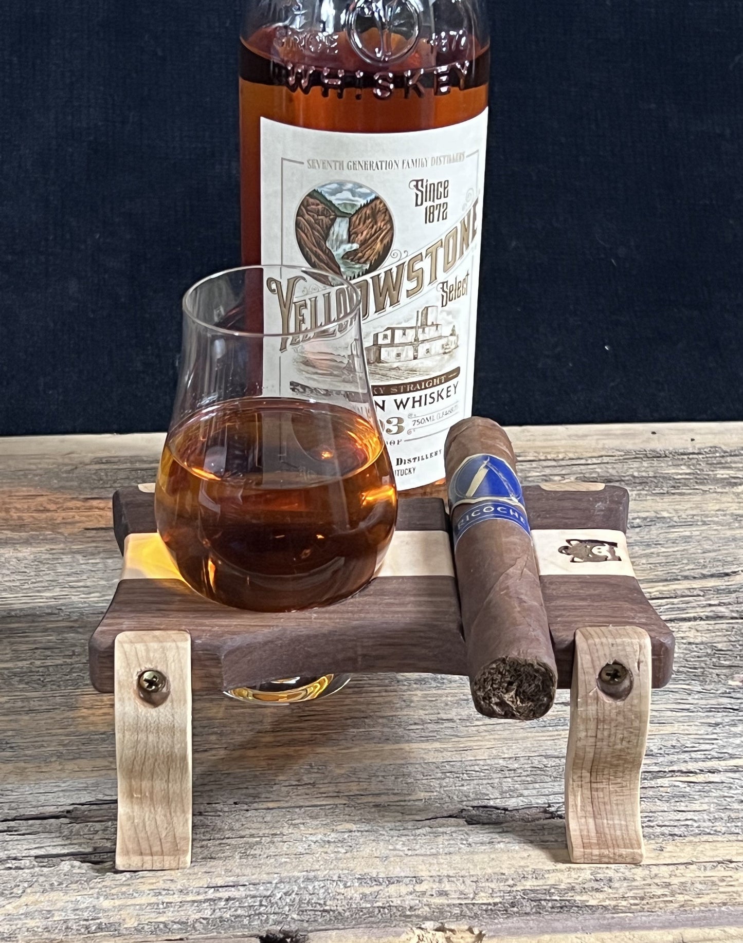 Whiskey Pig® Glencairn Whiskey Flight with Cigar Rest - The Tool Store