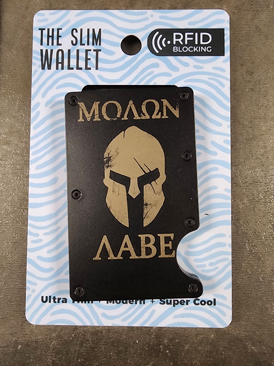 Molon Labe 2ND Amendment RFID Minimalist Slim Wallets