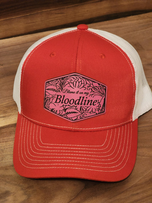 Blame It On My Bloodline Pink Patch Caps - The Tool Store