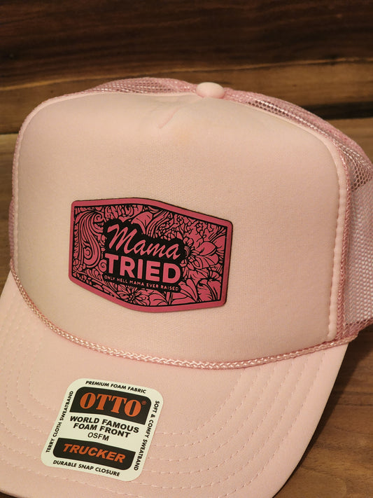 Mama Tried Pink Rope Trucker Hat - The Tool Store