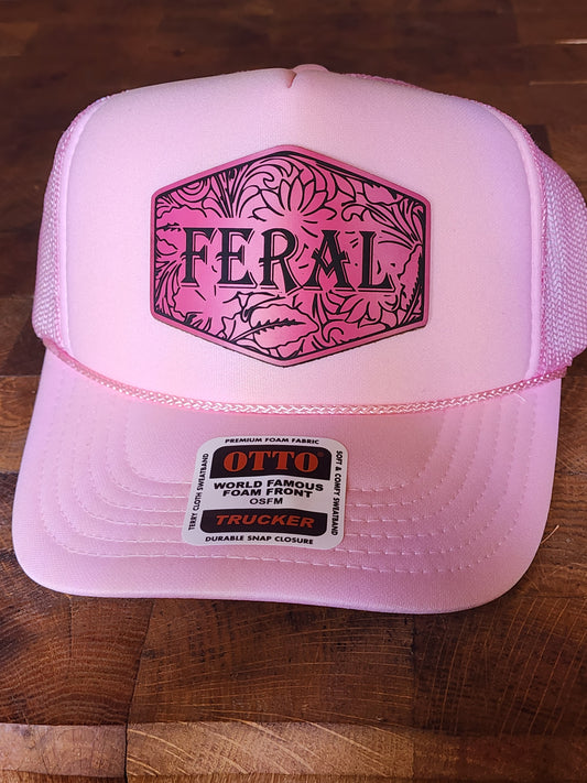 Feral Pink Rope Trucker Hat - The Tool Store